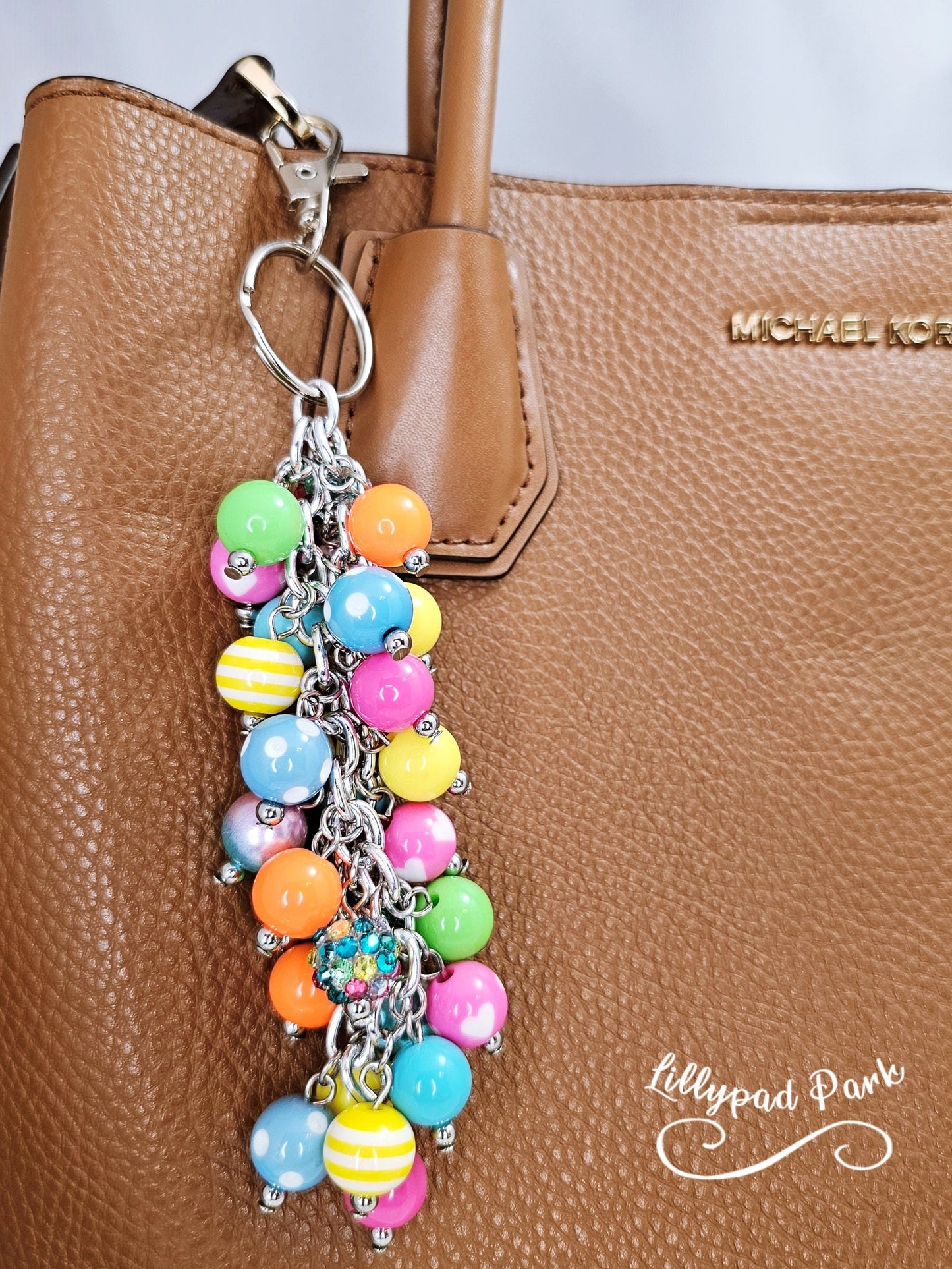 Rainbow Pink Purse Charm