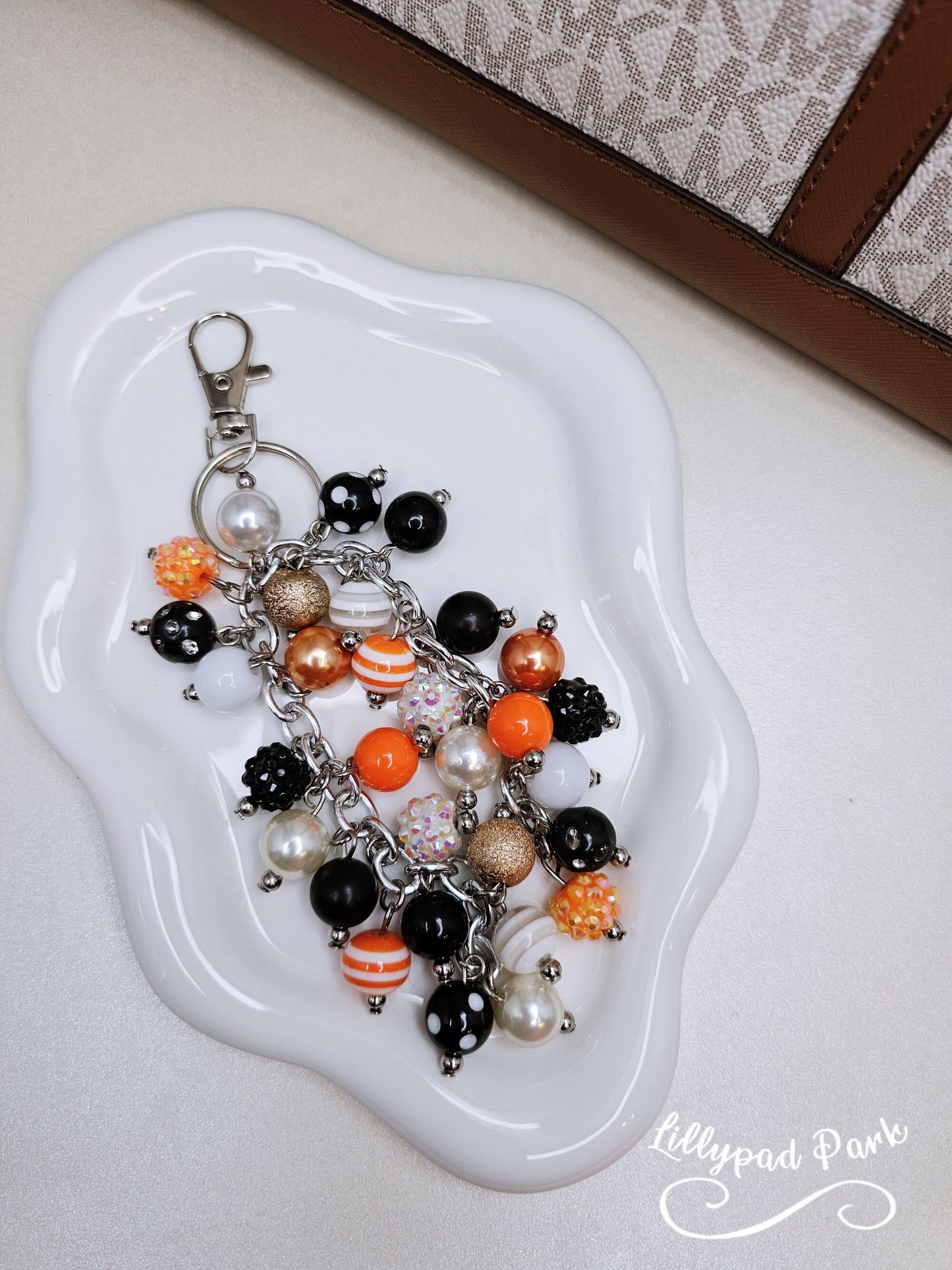 Tiger Stripe Purse charm