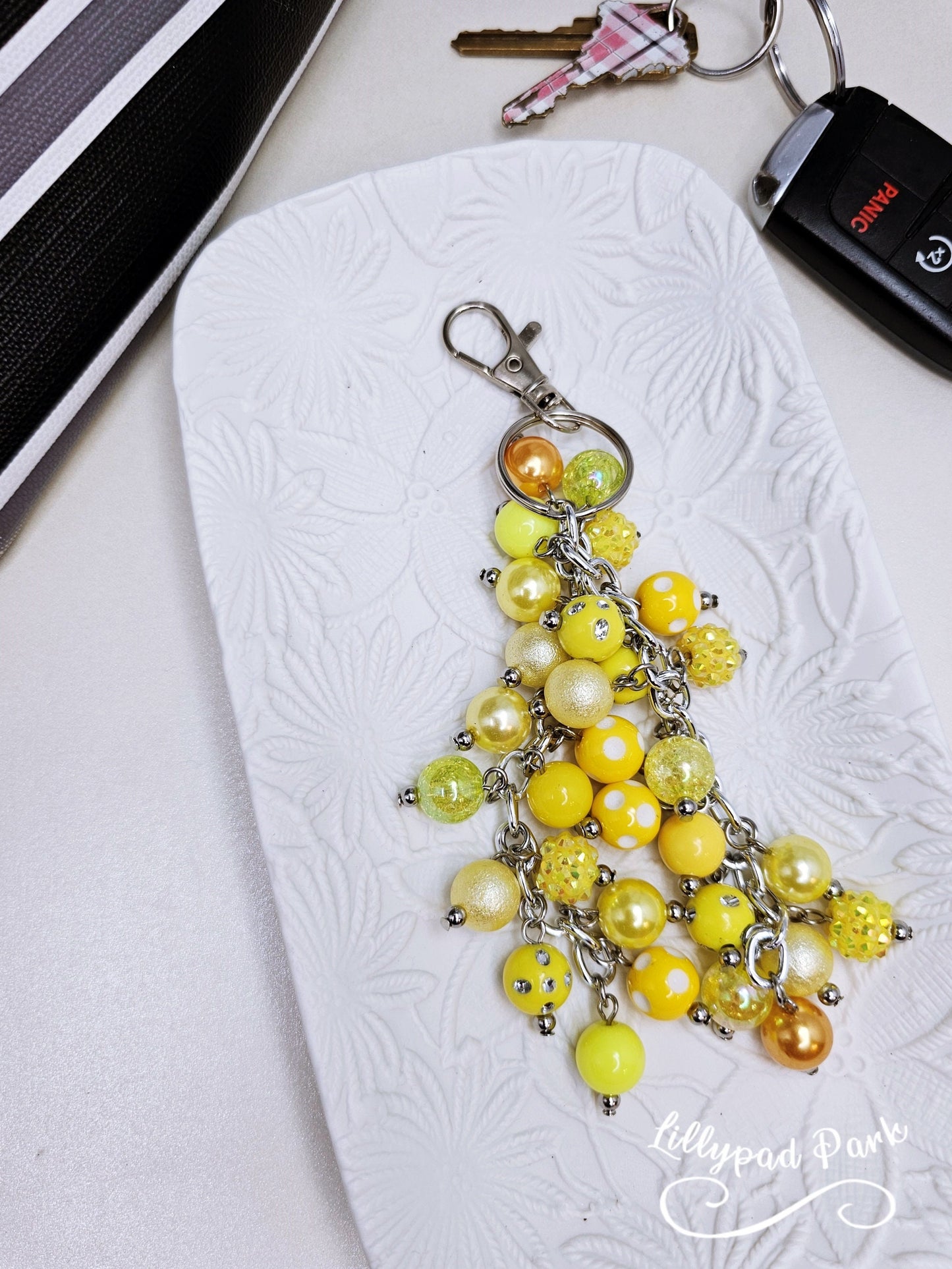 Sunshine Yellow Purse Charm