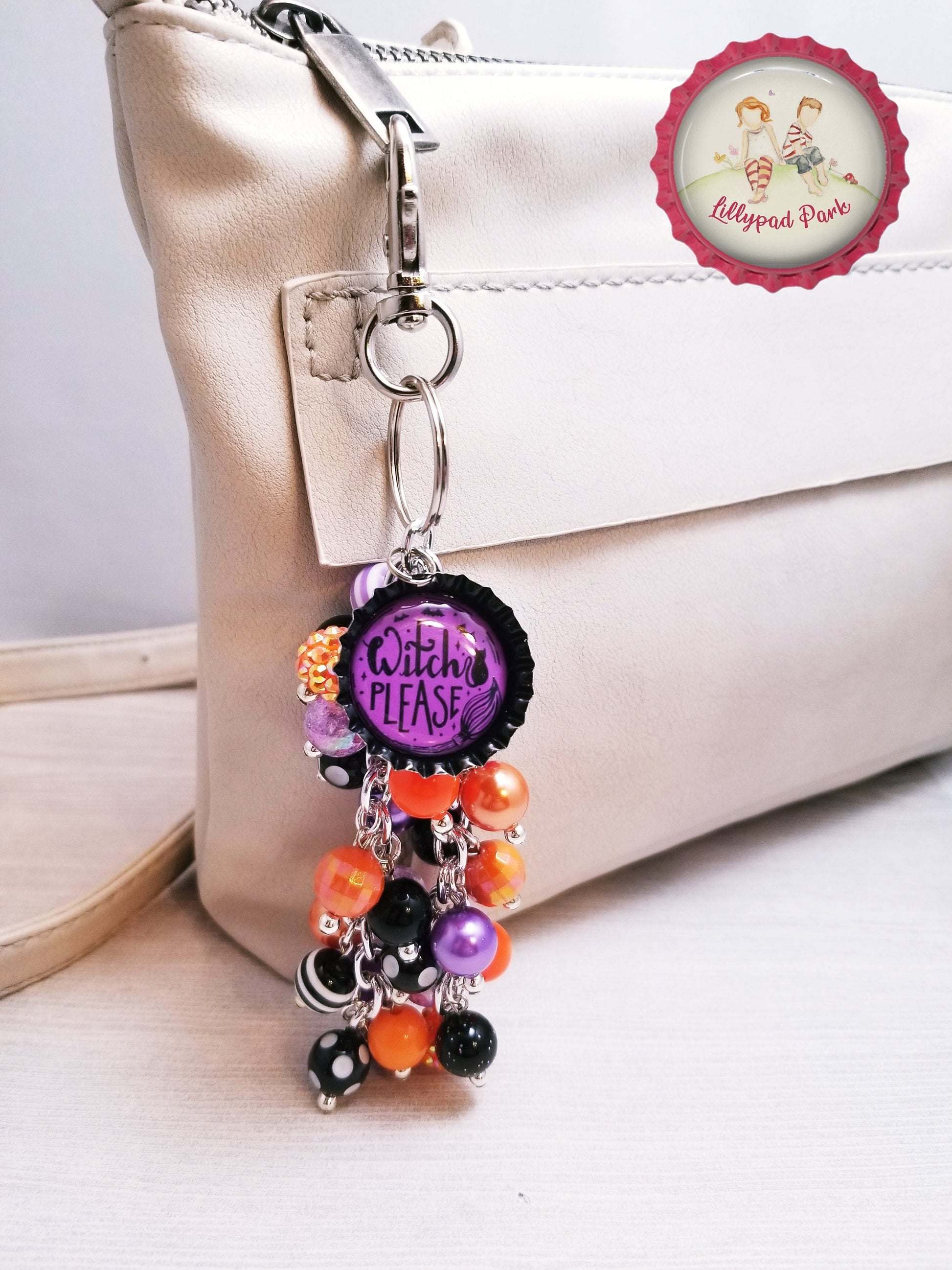 Witch Please Purple Potion Purse Charm