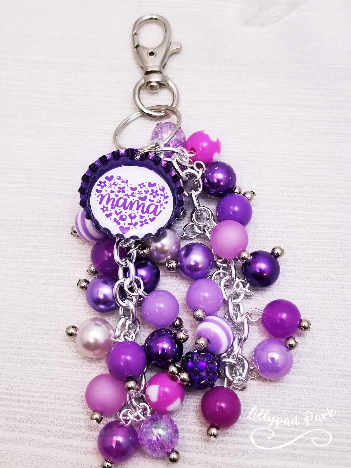 Mothers Day Purse Charm, Bag charm