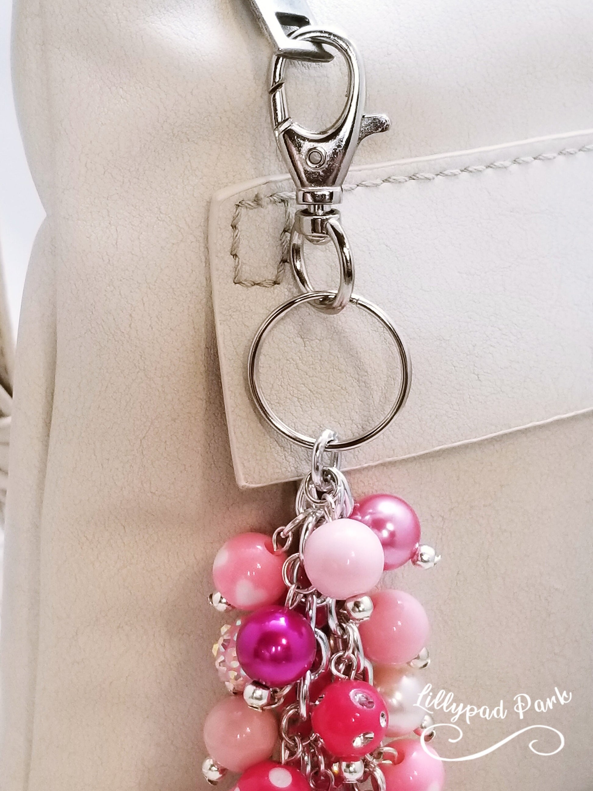 Hot Pink Purse Charm