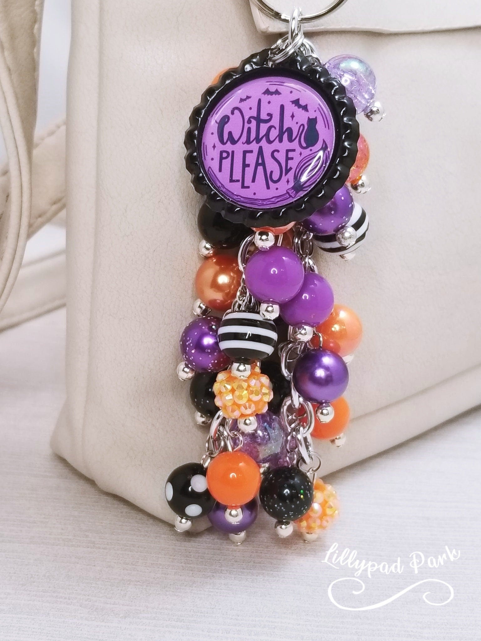 Witch Please Purple Potion Purse Charm