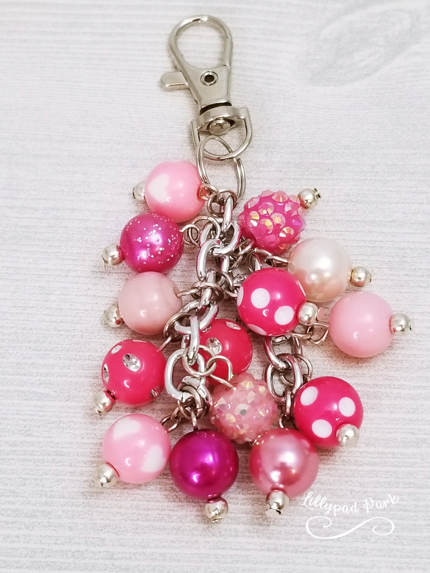 Hot Pink Mini Purse charm