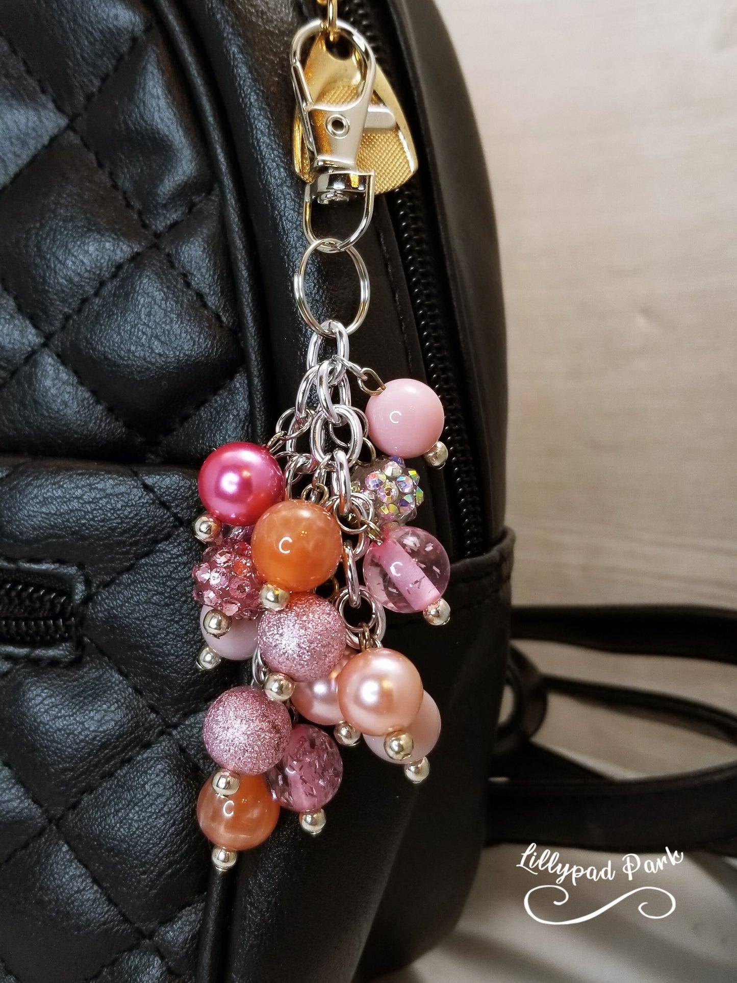 Rose Gold Mini Purse charm