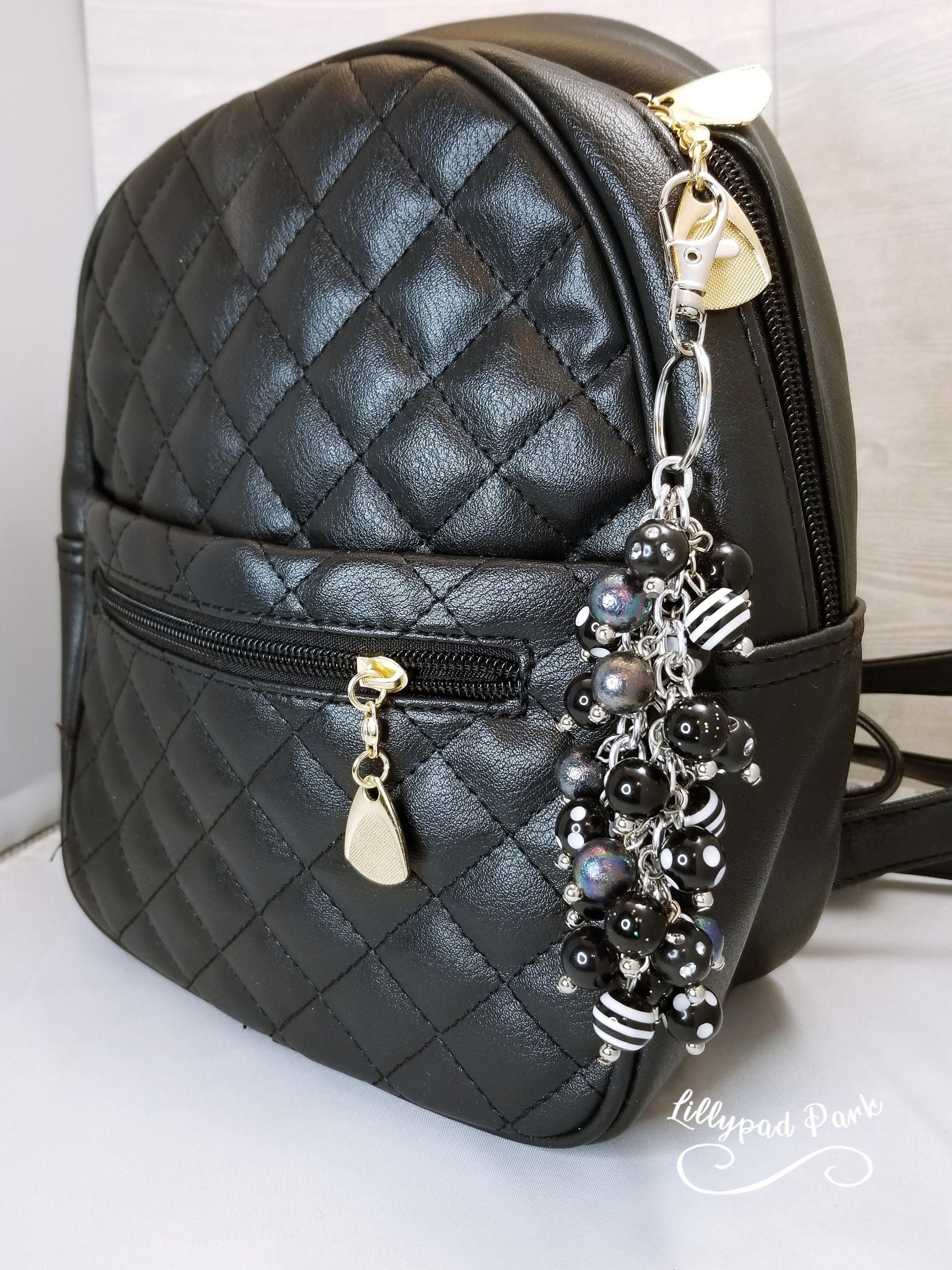 Black Obsidian Purse Charm