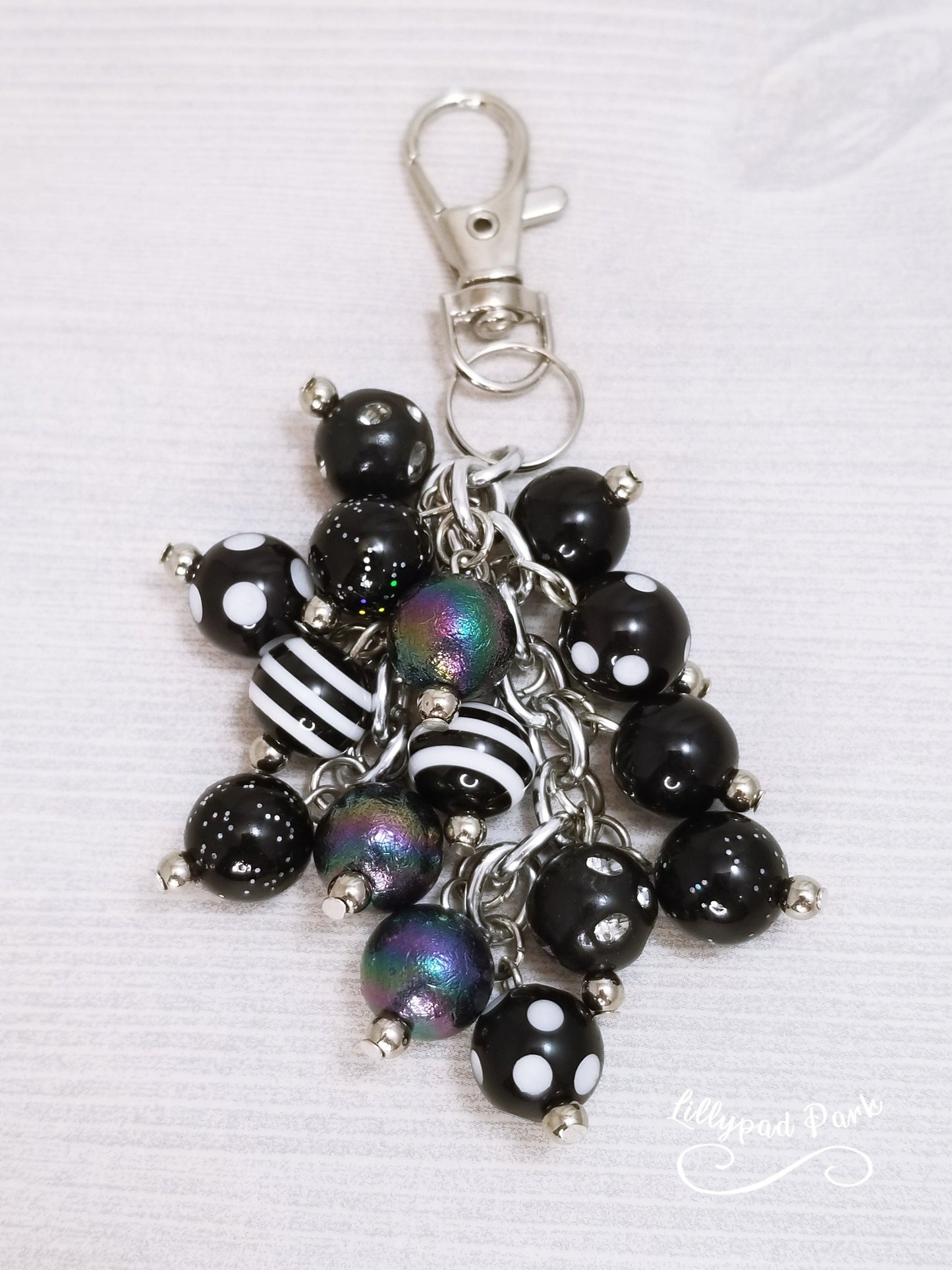 Black Obsidian Mini Purse Charm