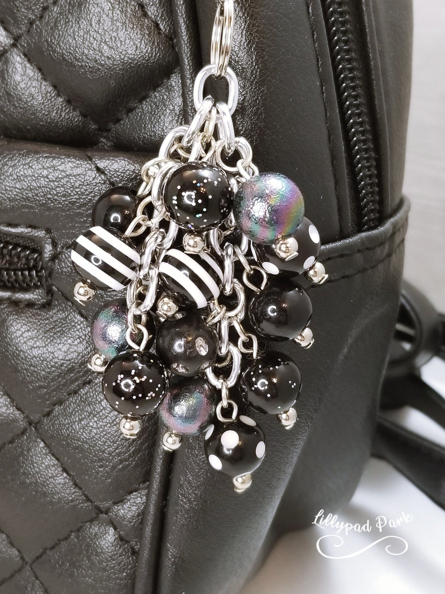 Black Obsidian Mini Purse Charm