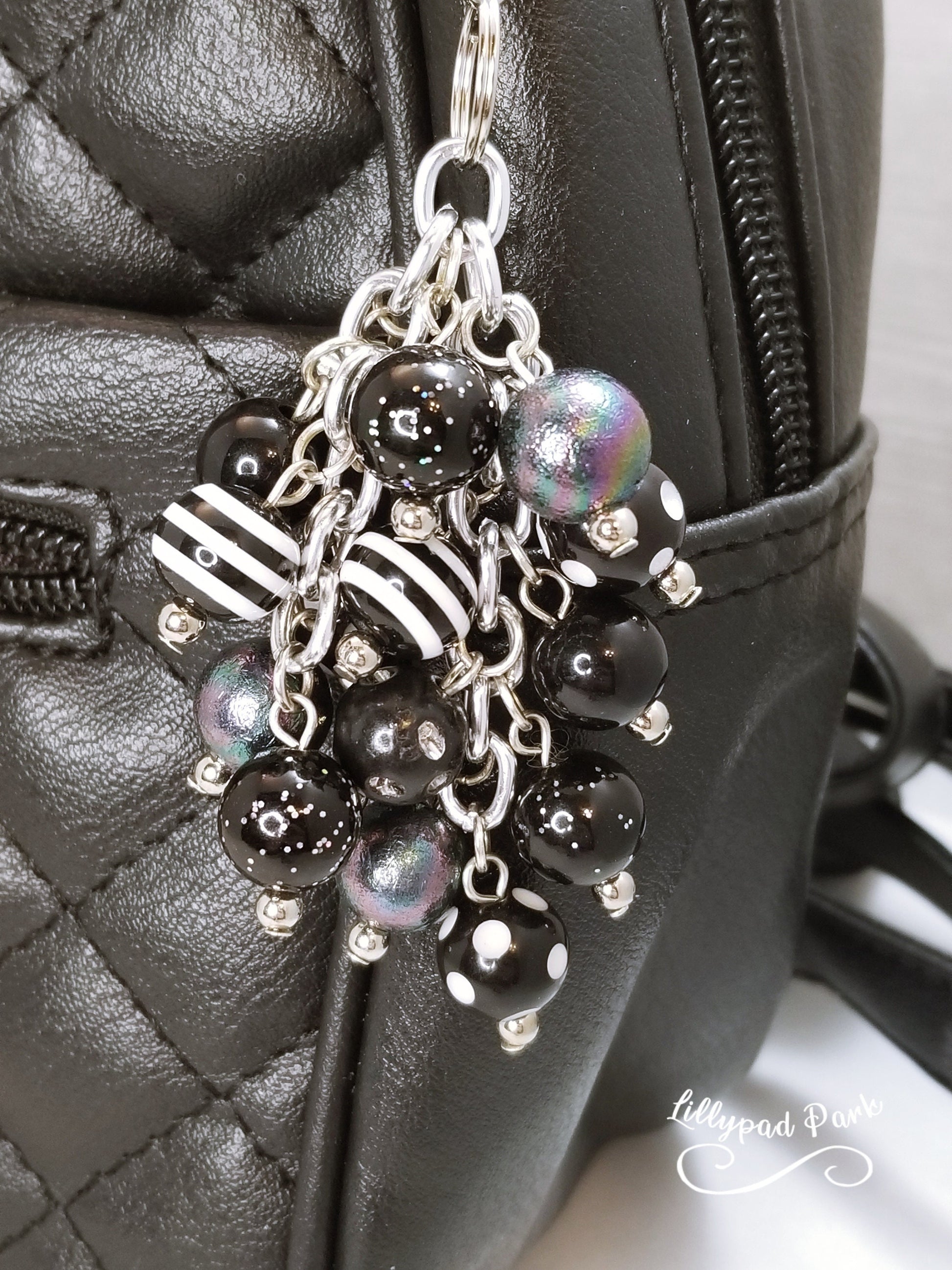 Black Obsidian Mini Purse Charm