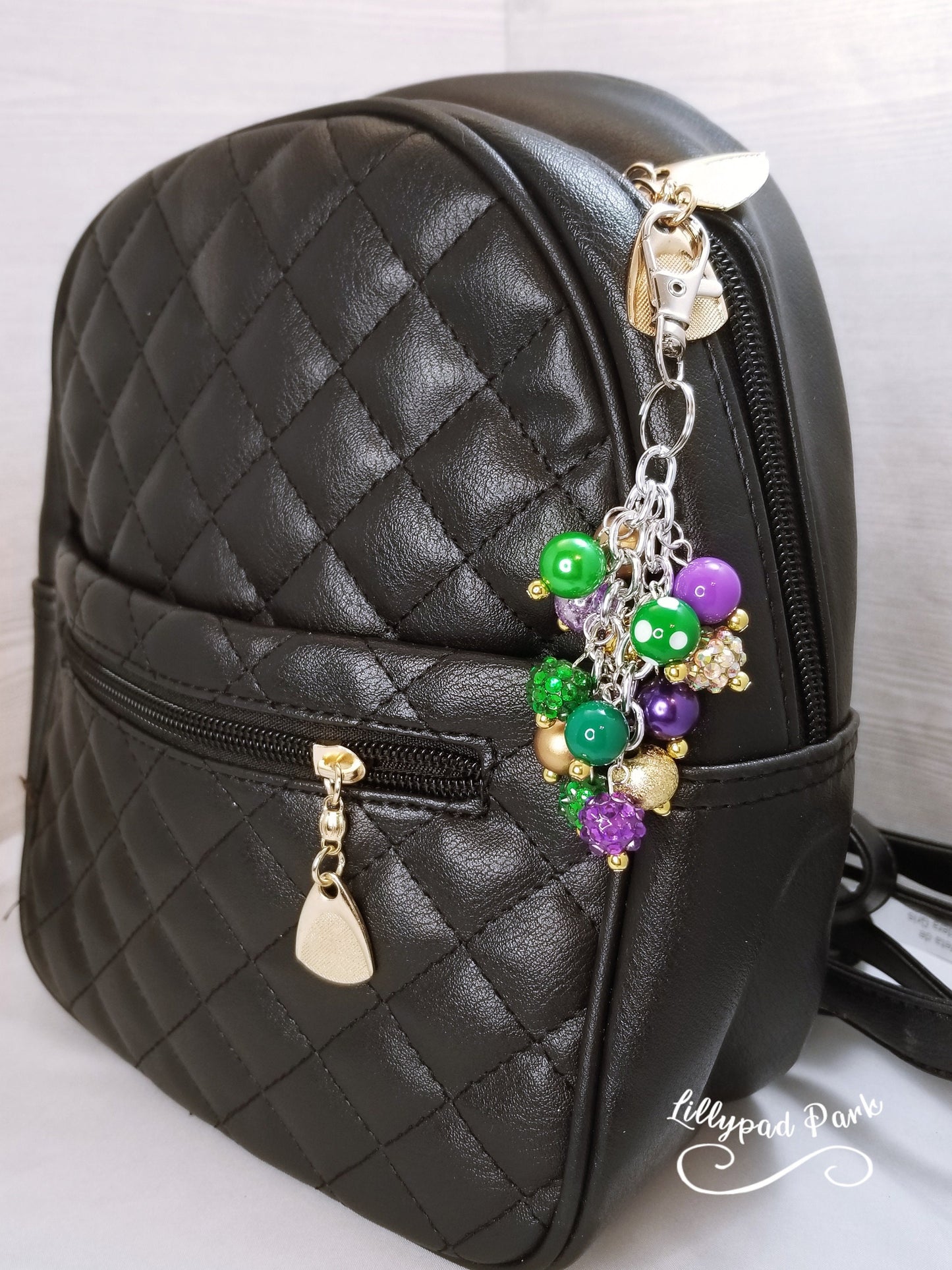 Mardi Gras Mini Purse charm