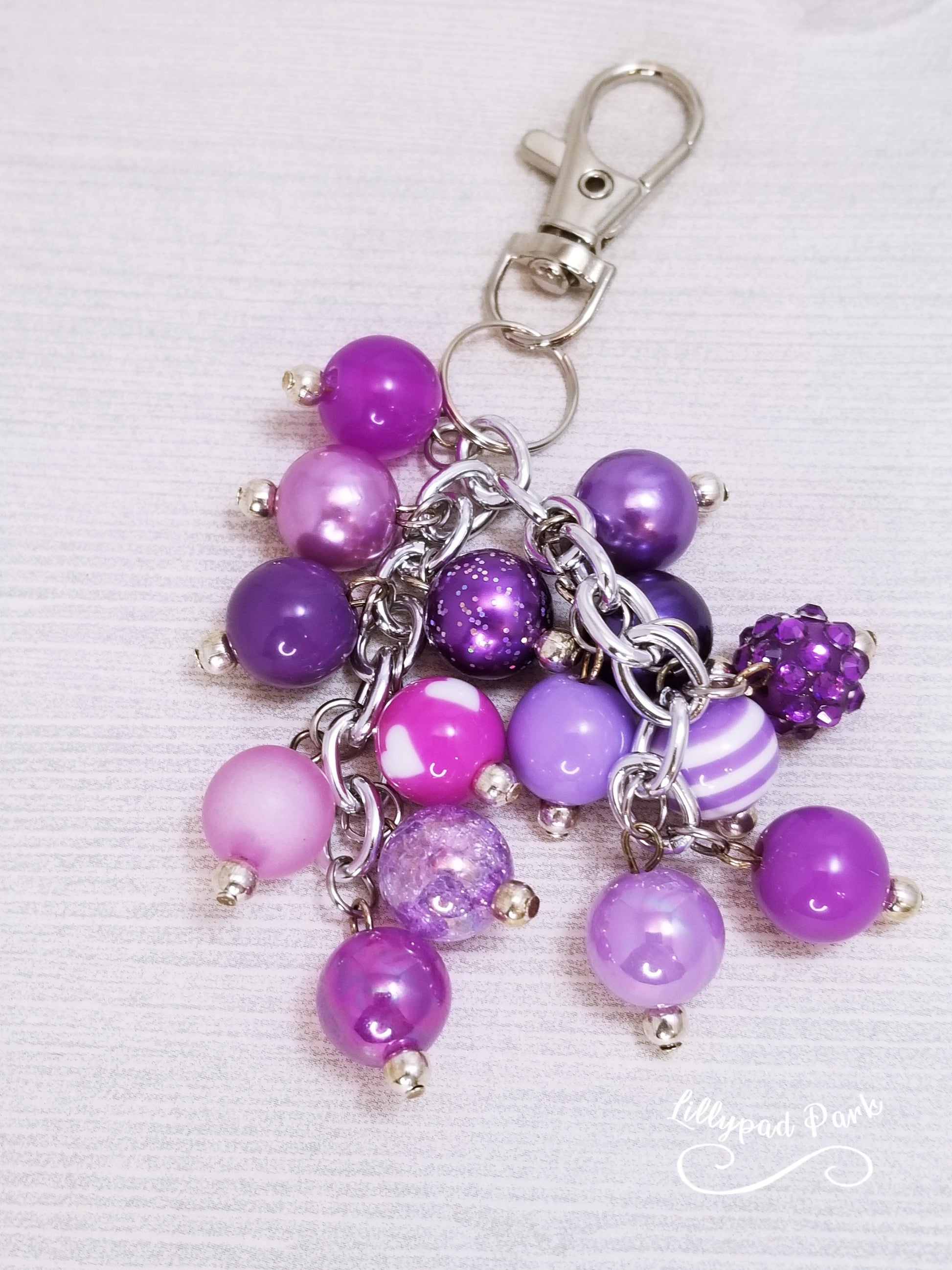 Royal Purple Mini Purse Charm