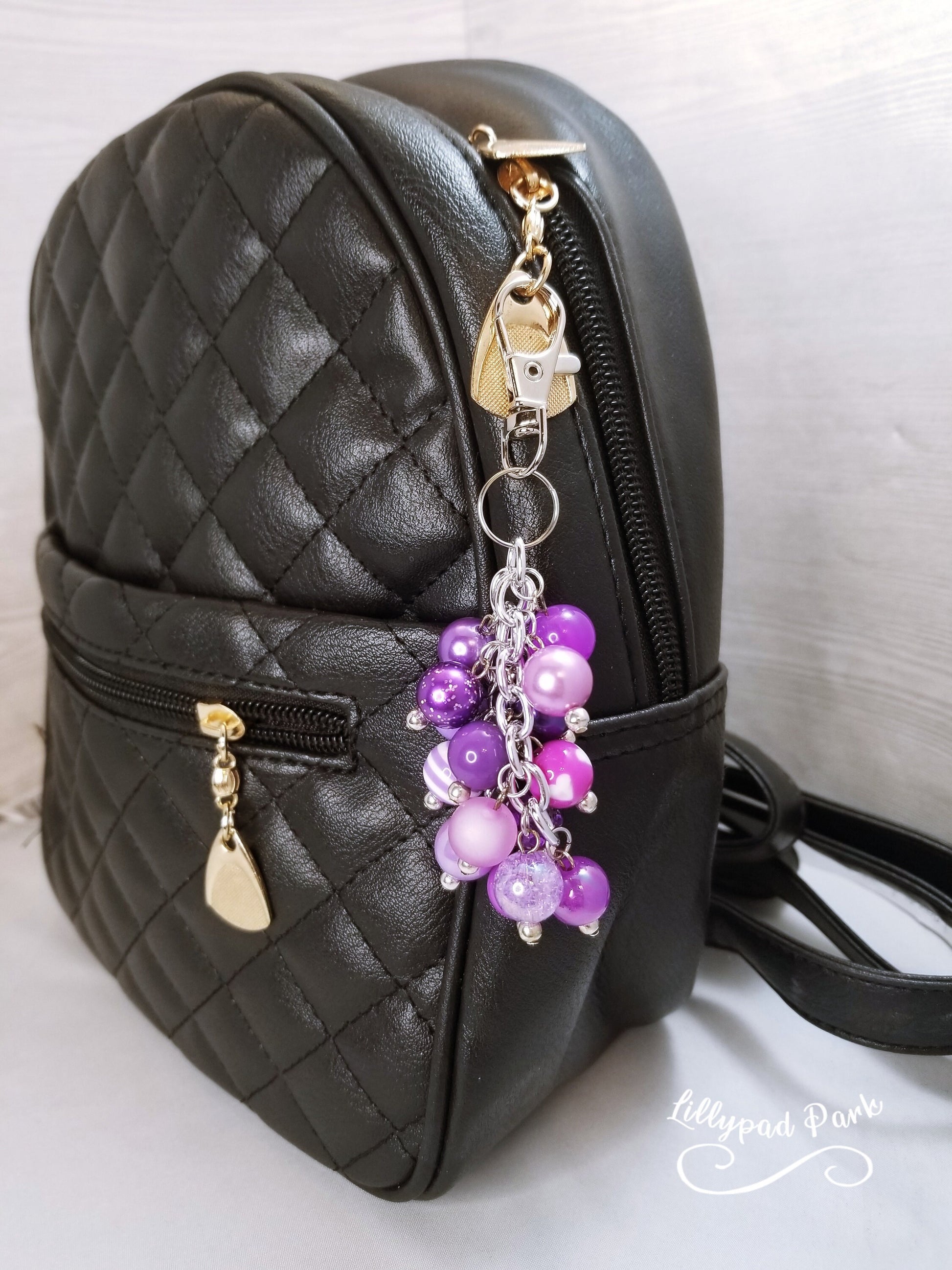 Royal Purple Mini Purse Charm
