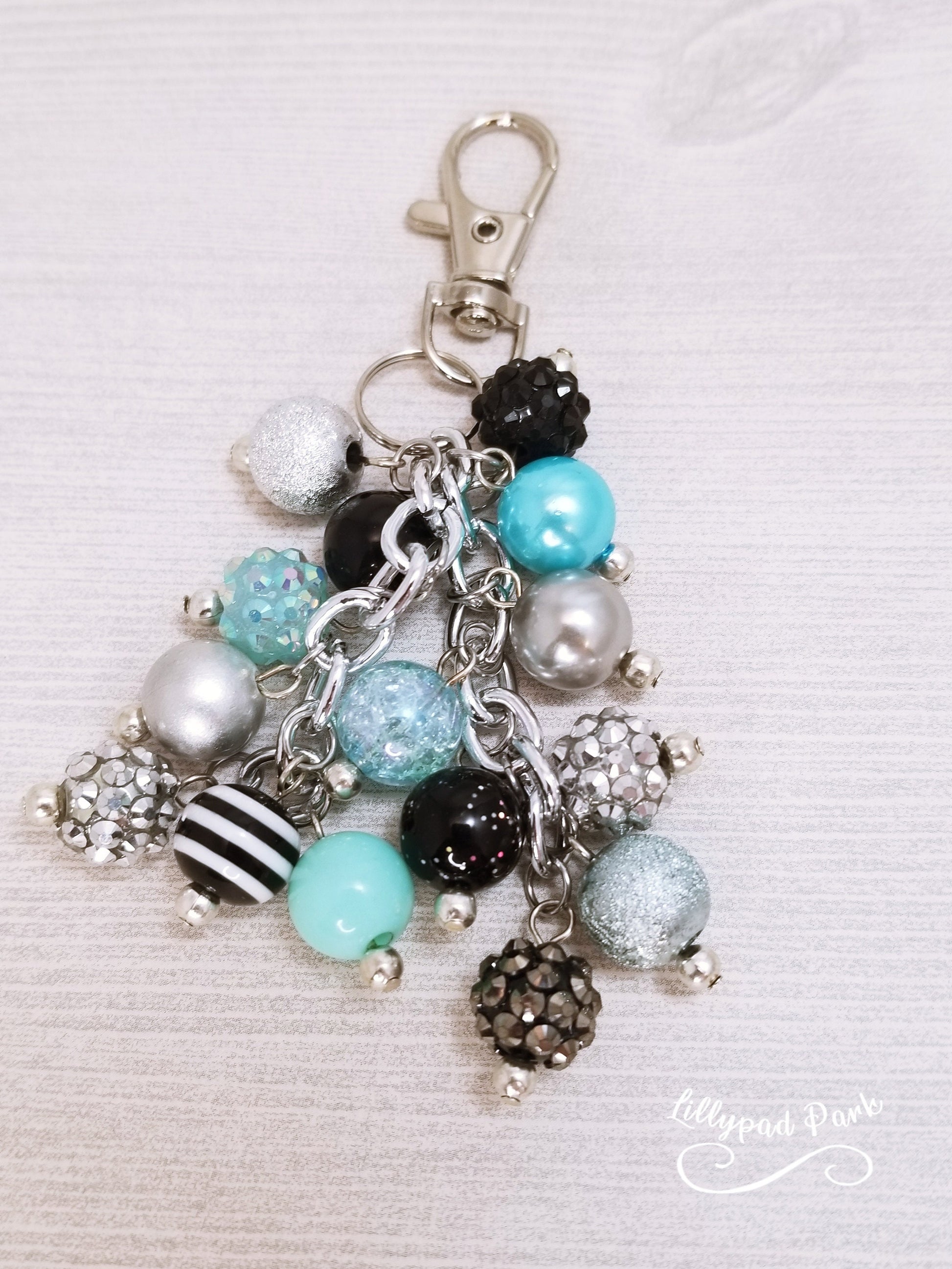 Midnight Teal Mini Purse charm
