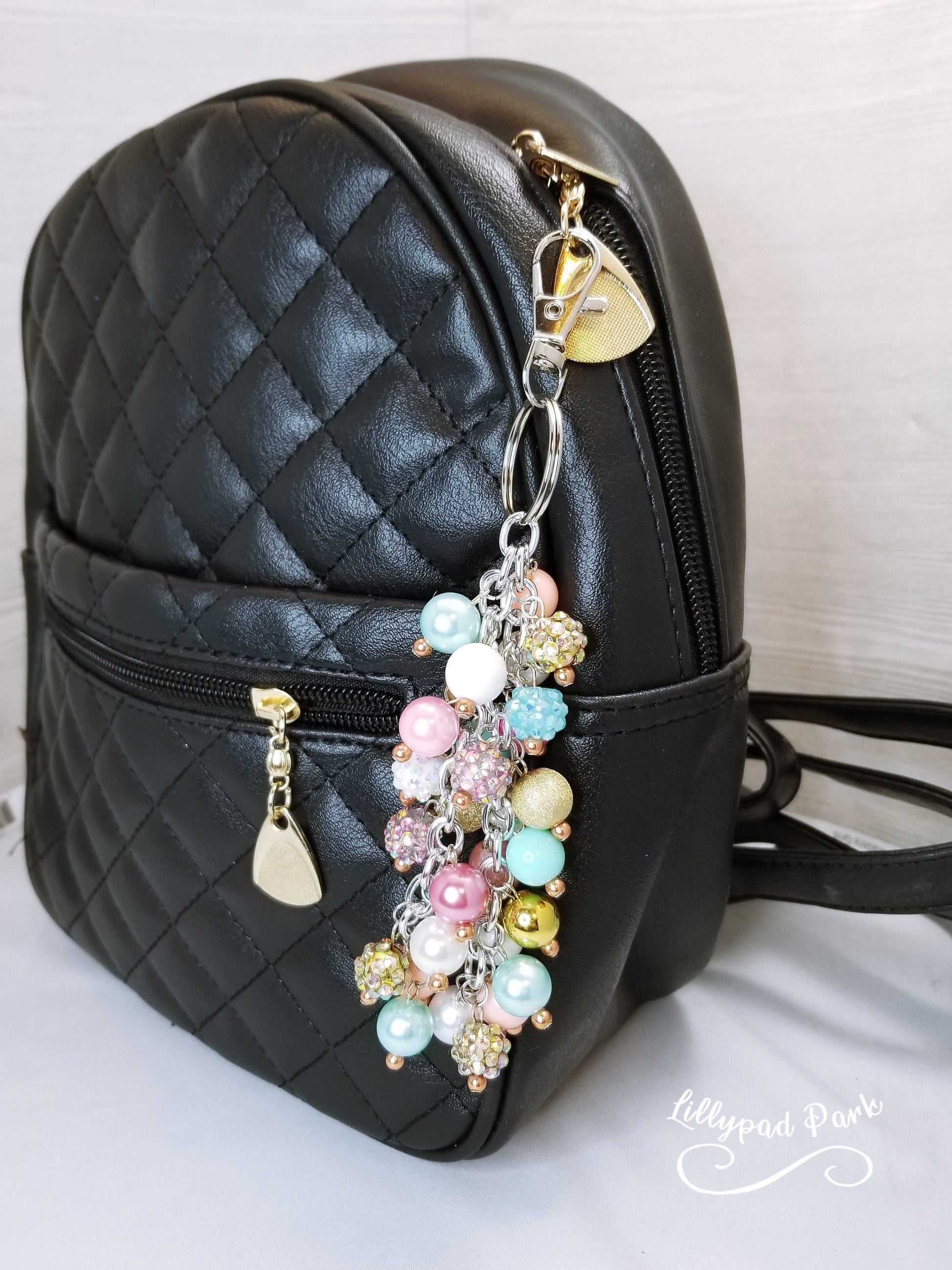 Gold Mint Purse Charm