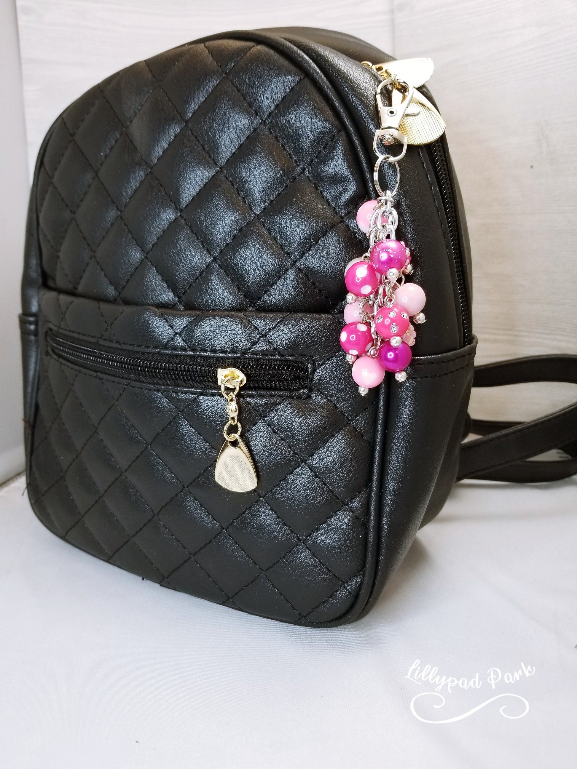 Hot Pink Mini Purse charm