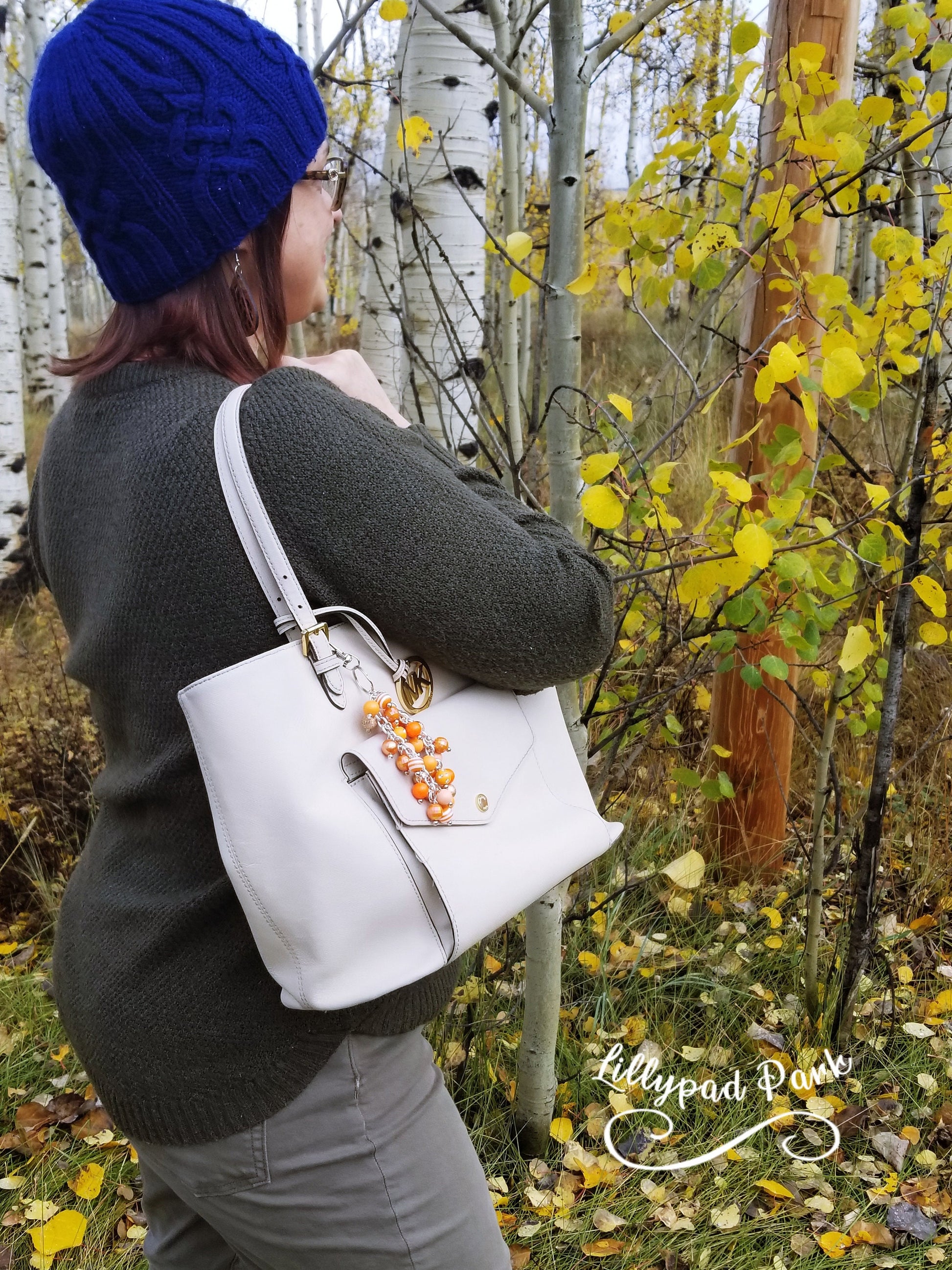Orange Blossom Purse charm