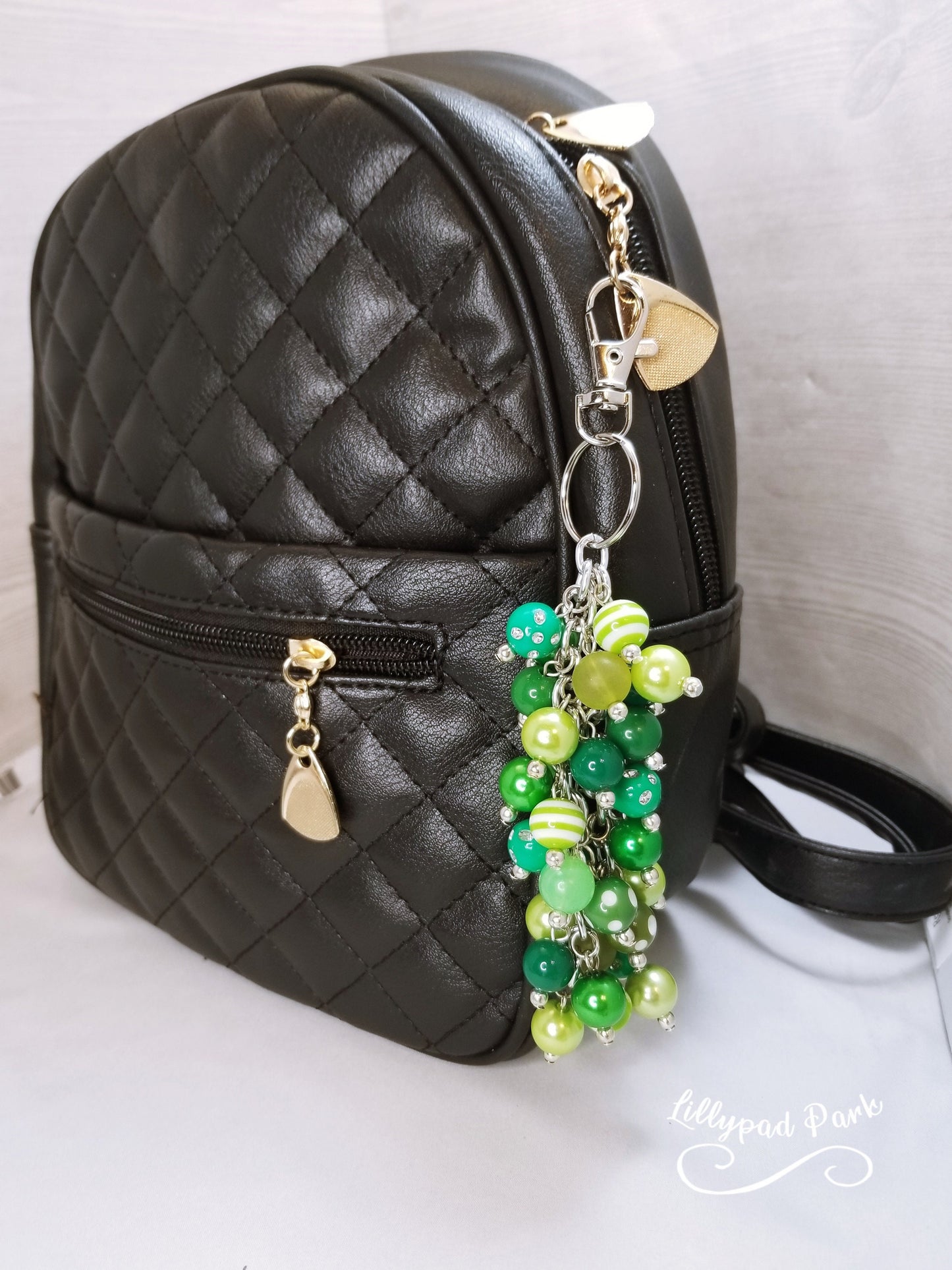 Emerald Green Purse charm
