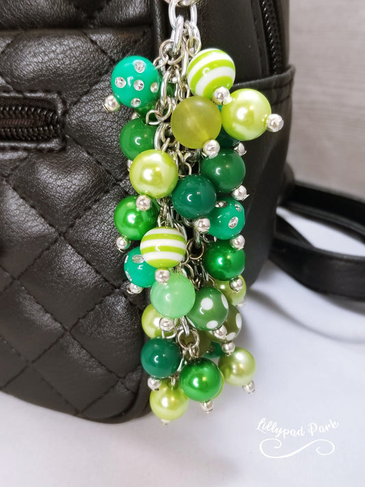 Emerald Green Purse charm