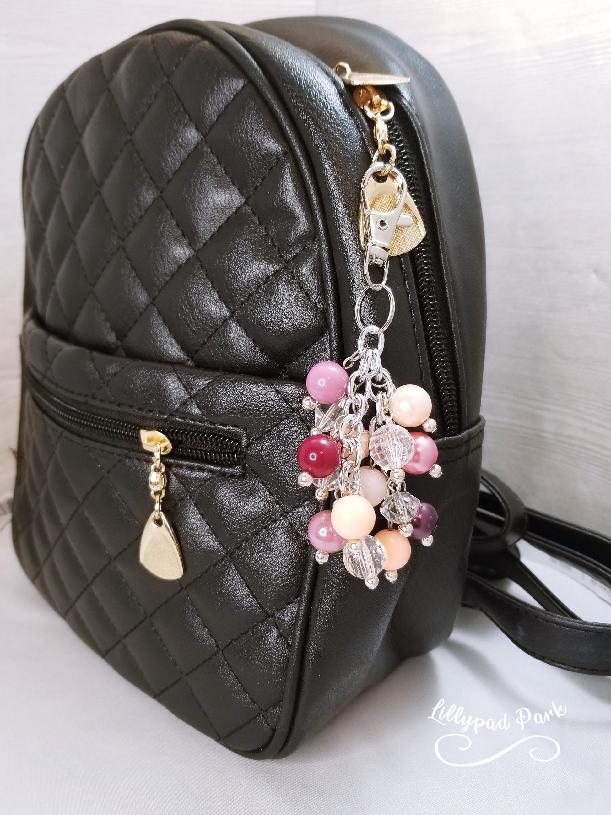 Peach Berry Mini Purse Charm
