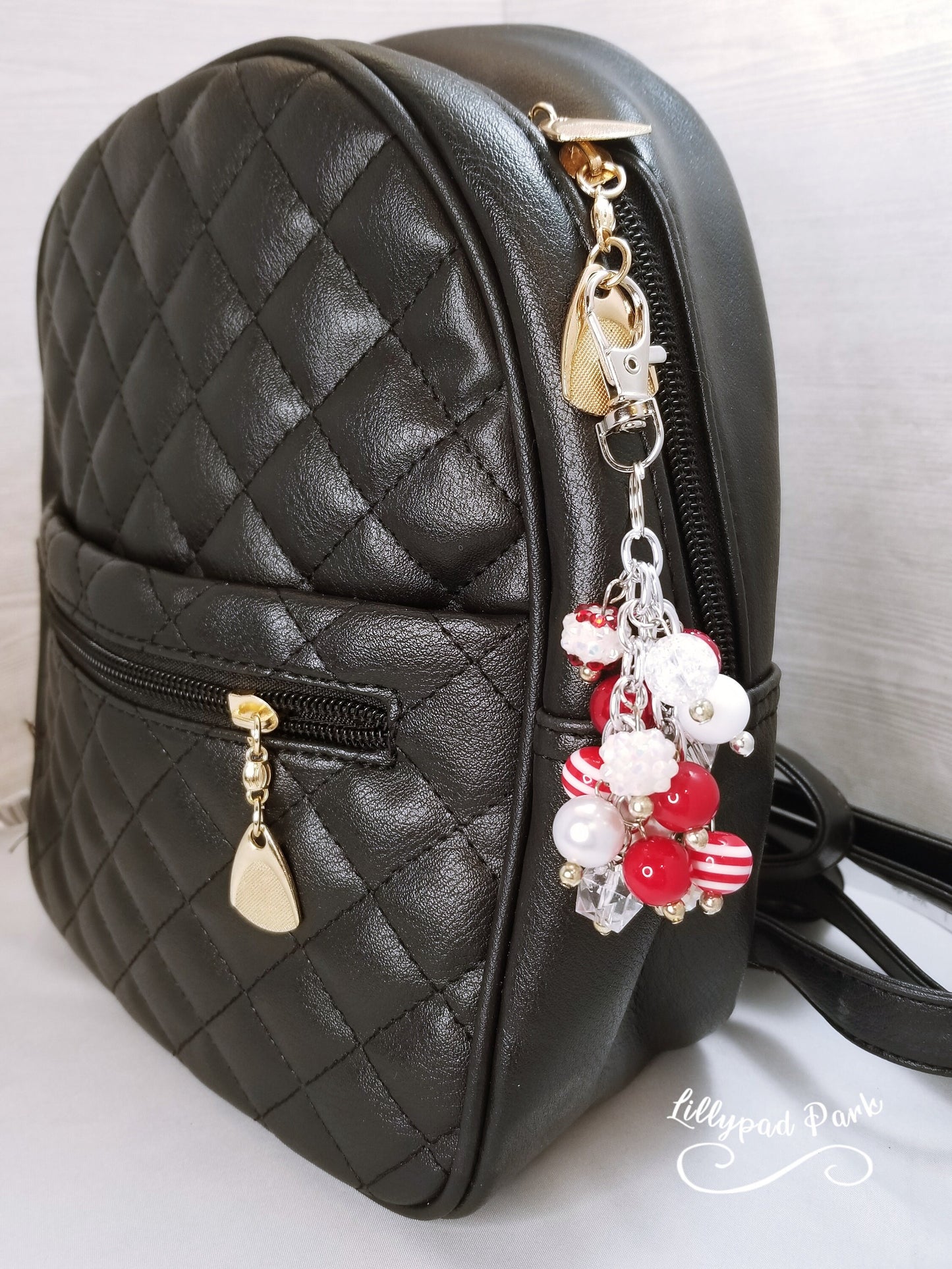 Candy Cane Mini Purse Charm