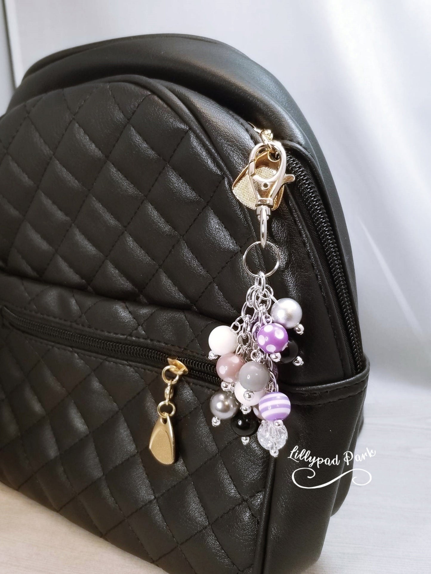 Purple Noir Mini Purse Charm