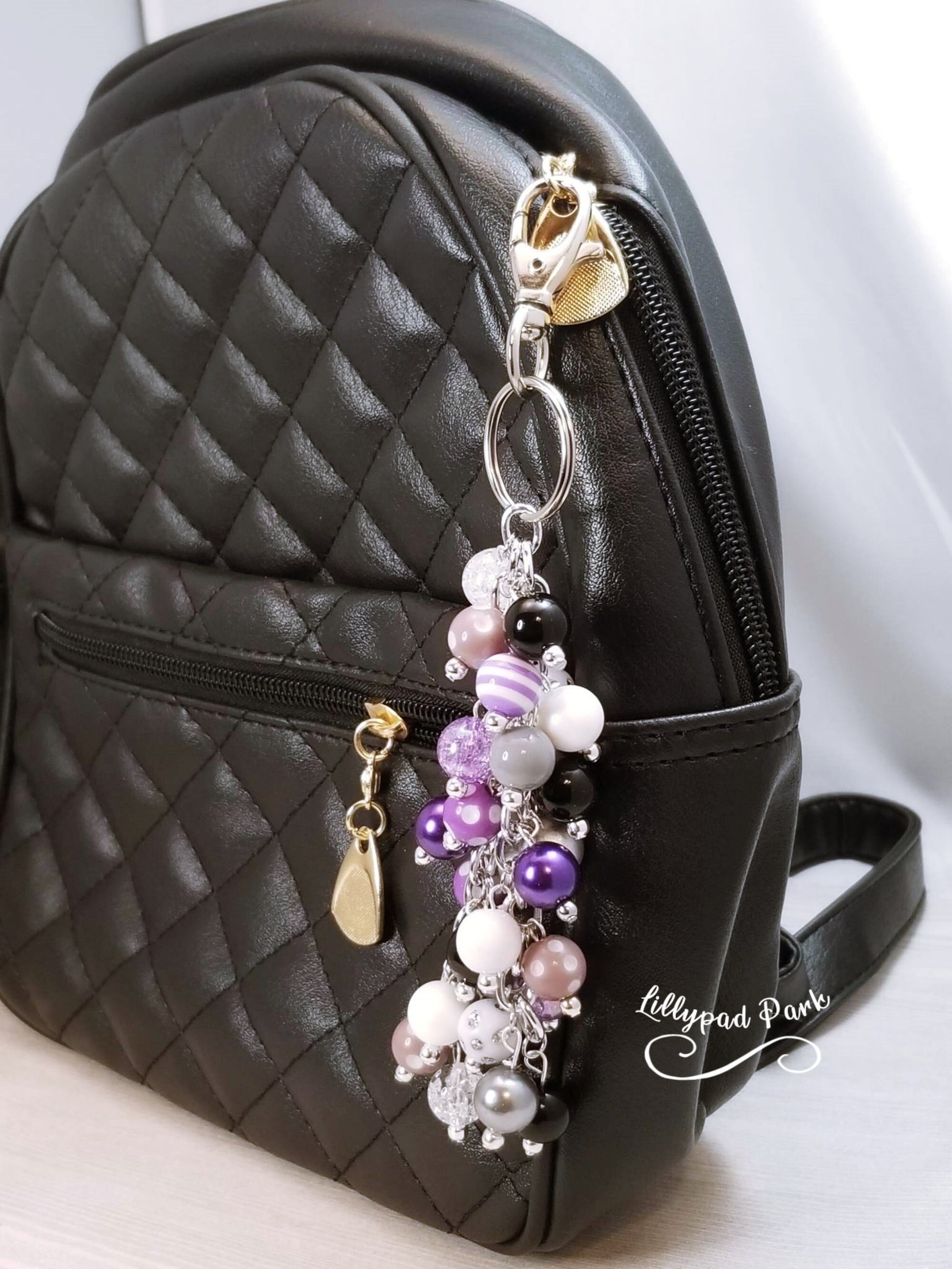 Purple Noir Purse Charm