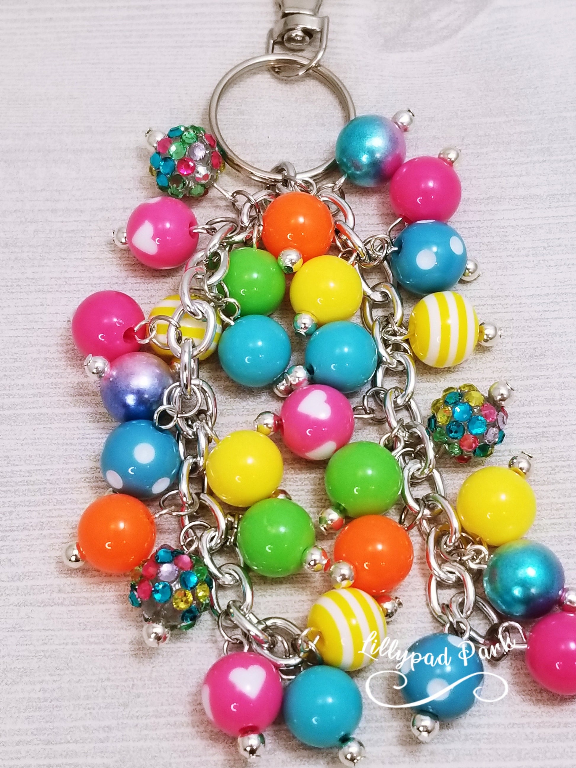 Picture Mothers day gift, Bright Rainbow Purse Charm