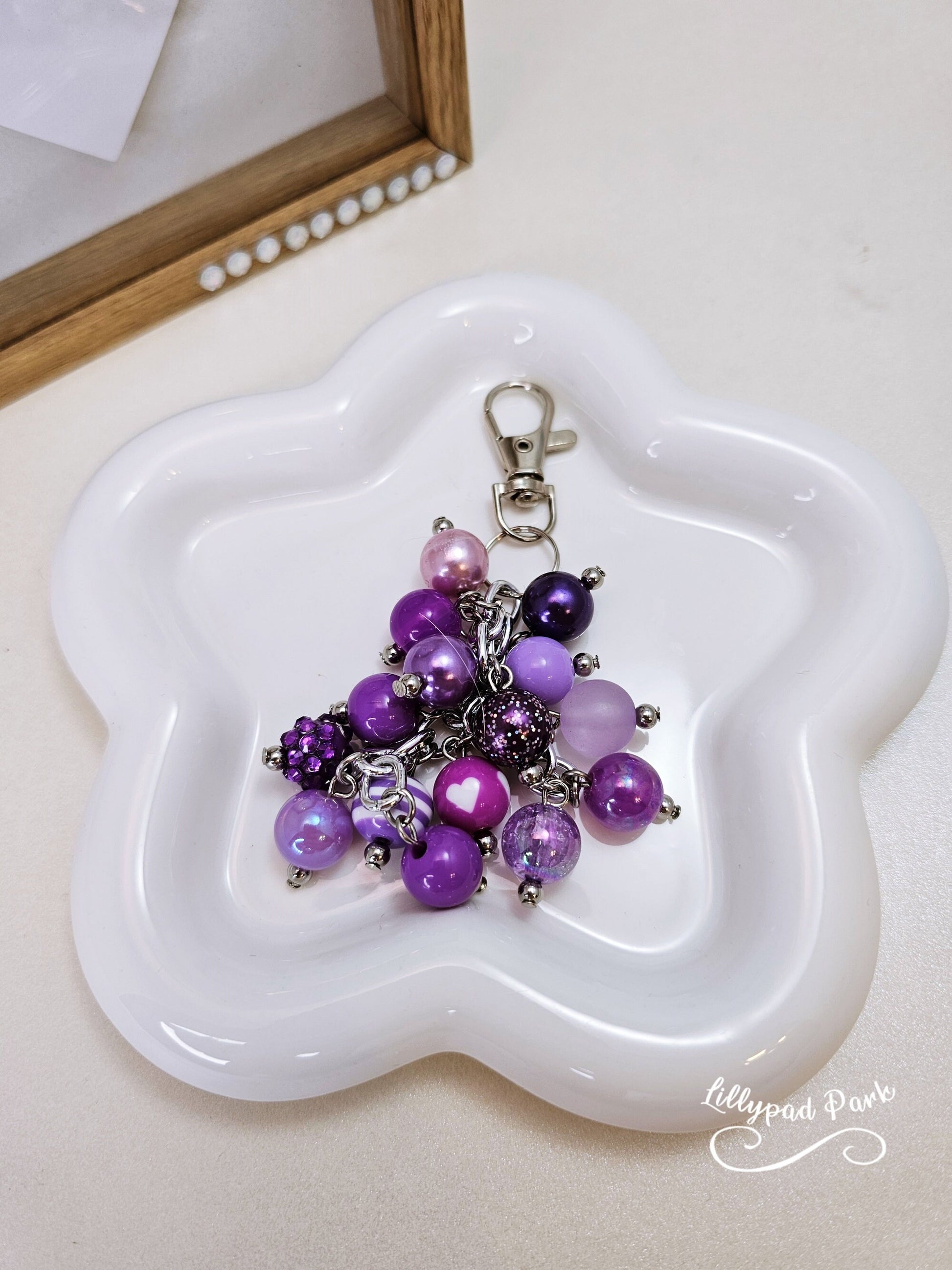 Royal Purple Mini Purse Charm