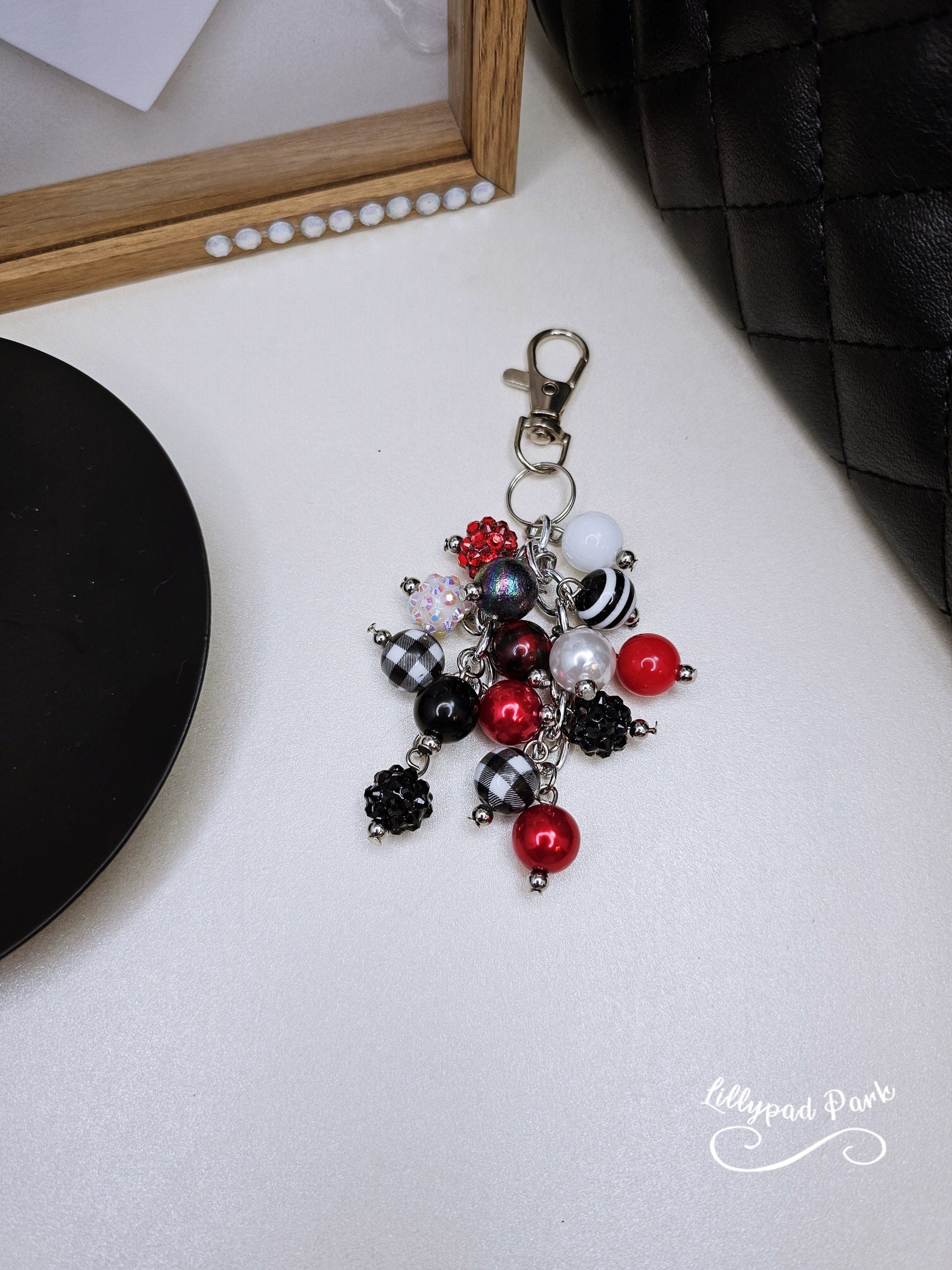 Buffalo Plaid Mini Purse Charm
