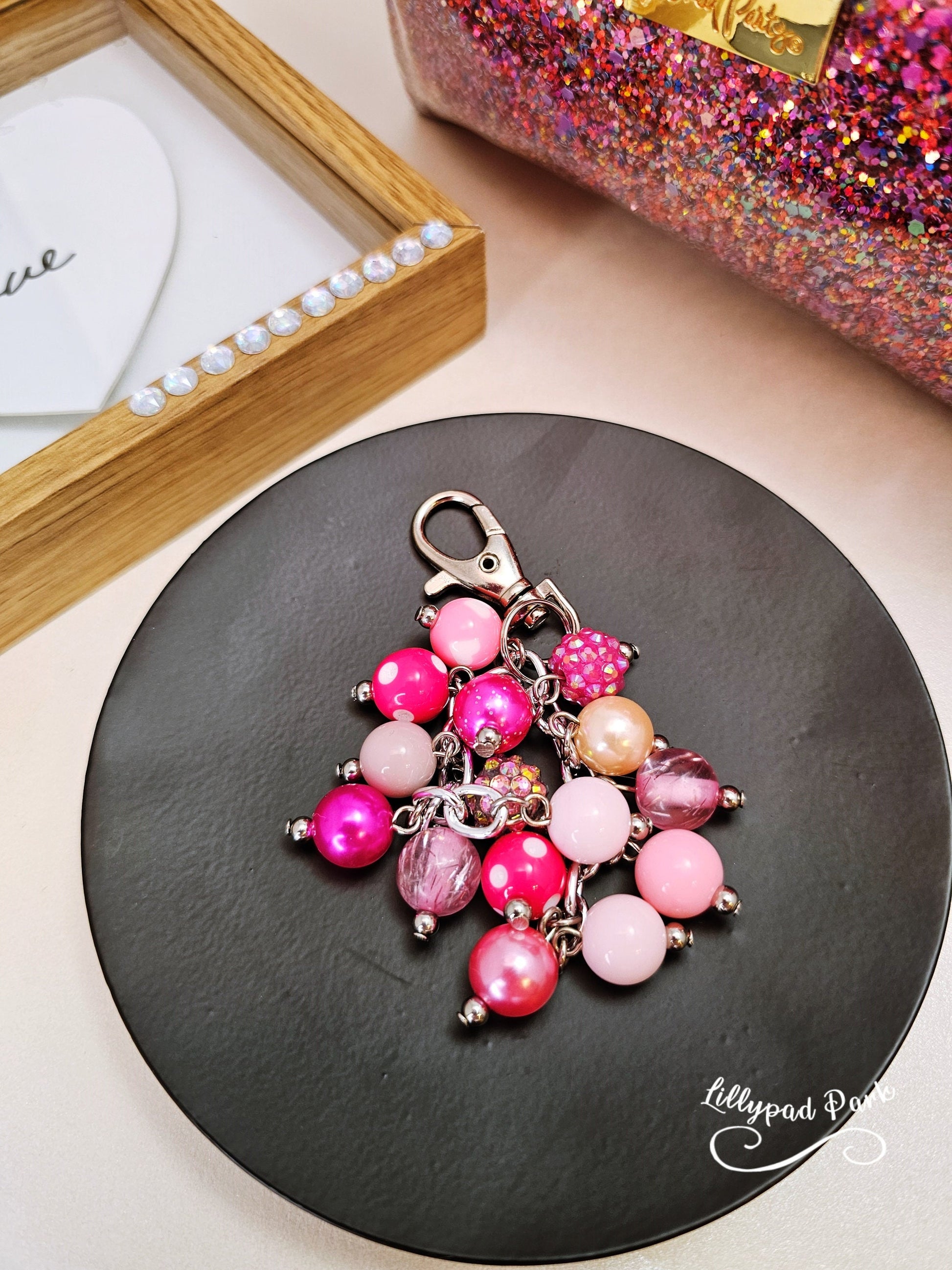 Hot Pink Mini Purse charm