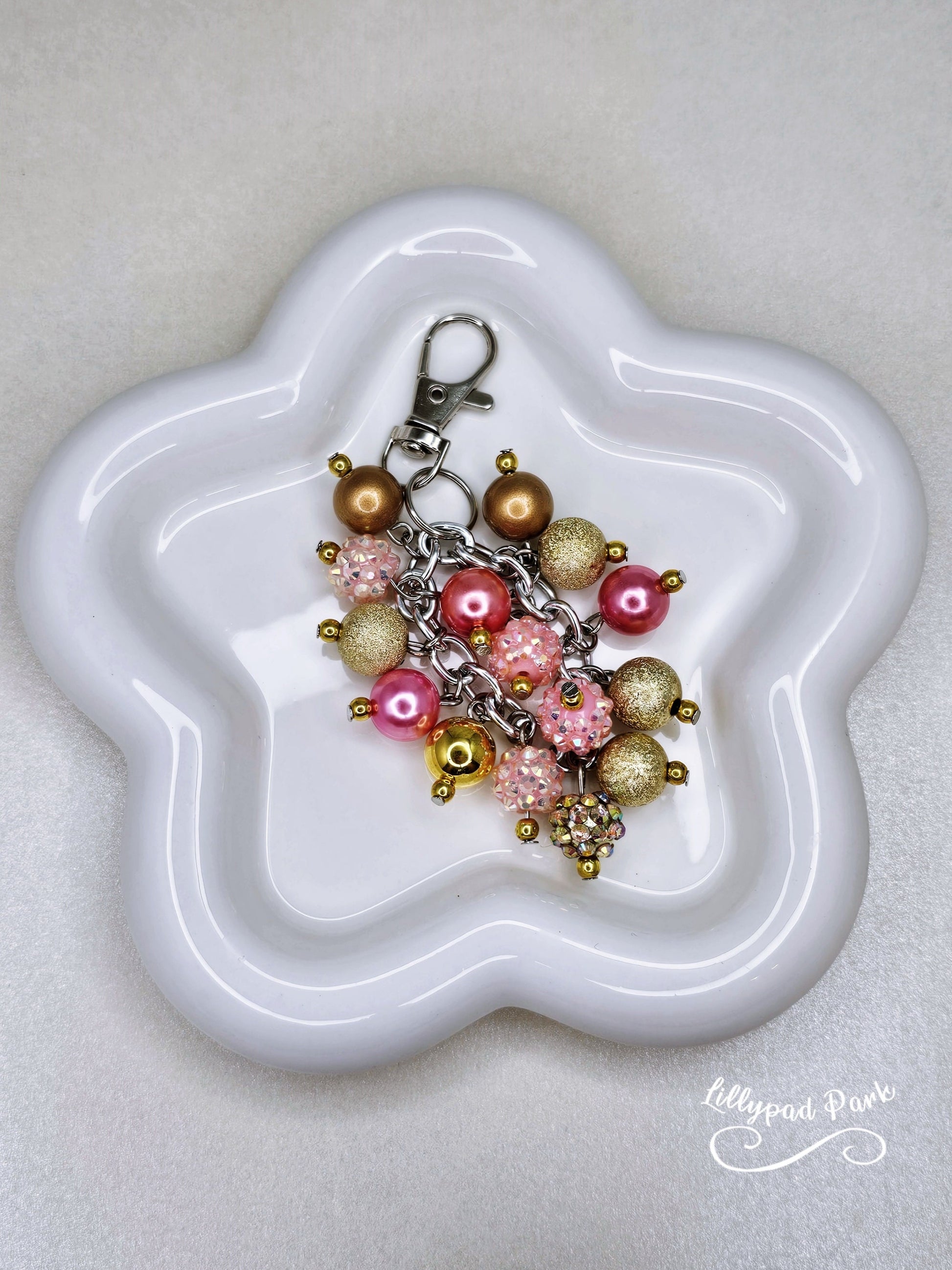 Pink Champagne Mini Purse charm