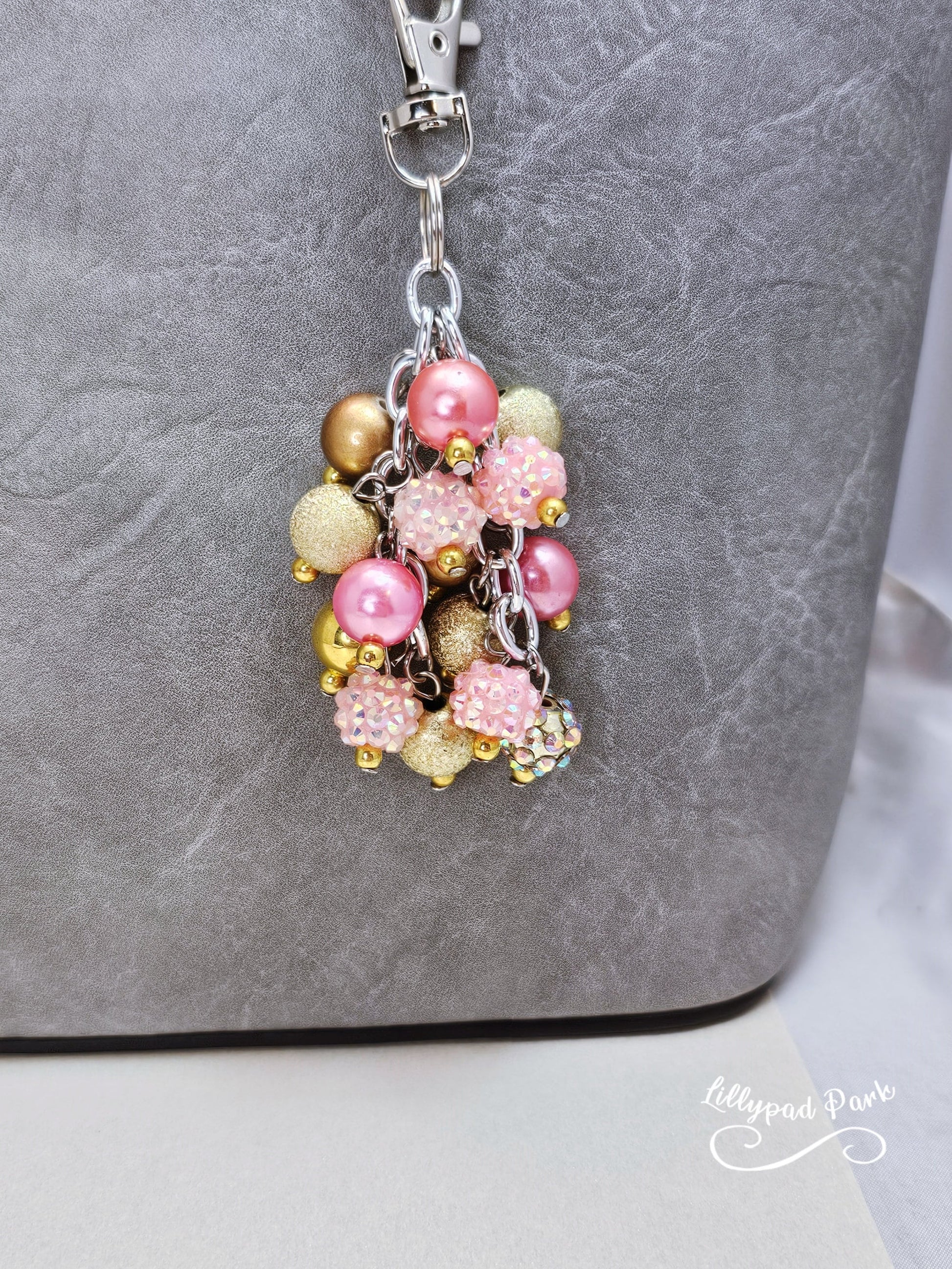 Pink Champagne Mini Purse charm