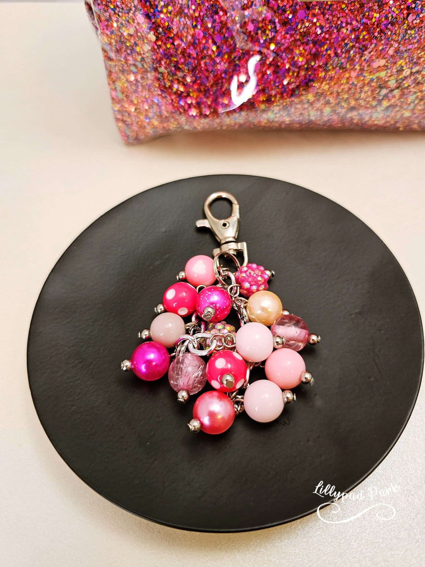 Hot Pink Mini Purse charm