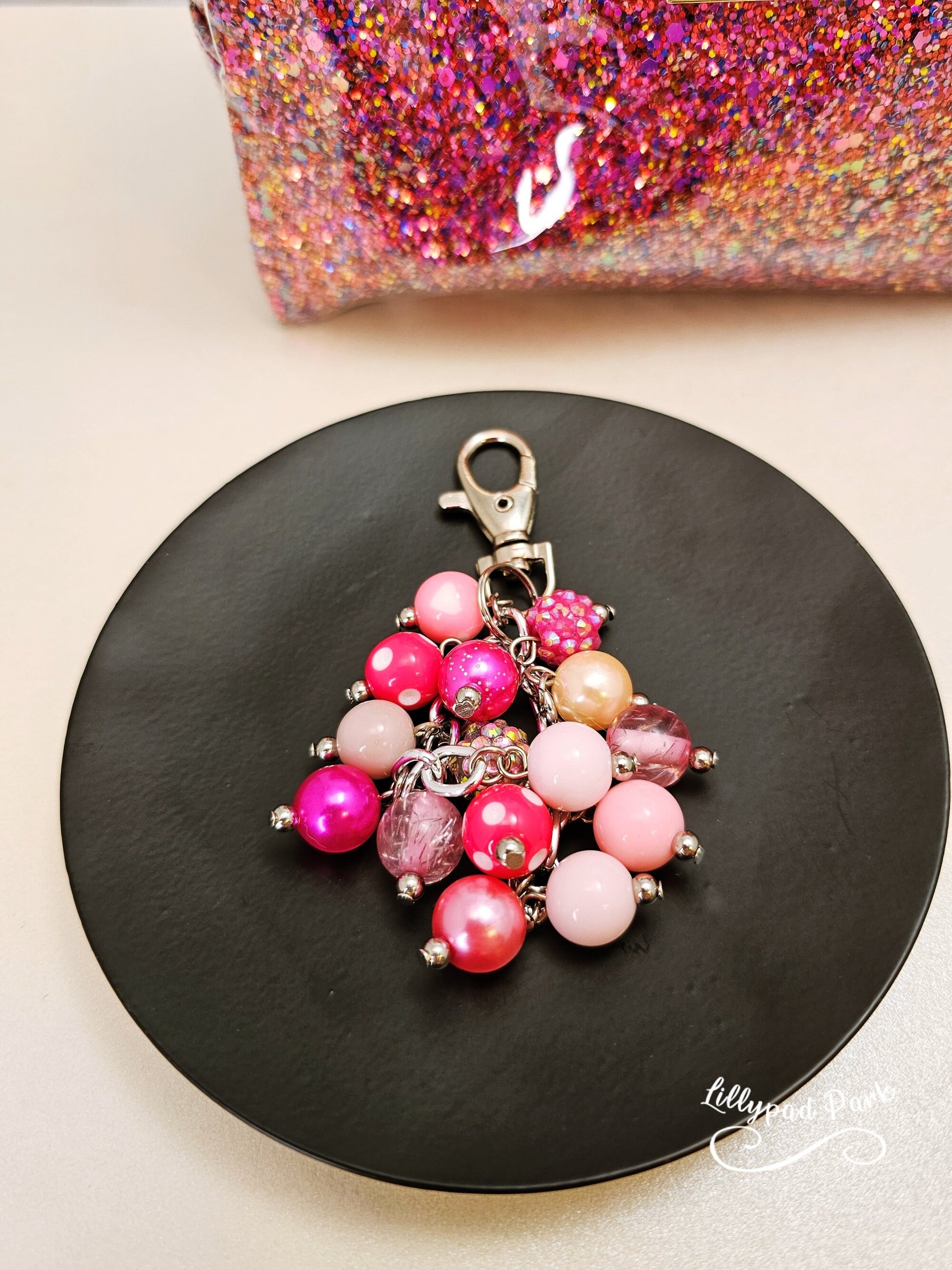Hot Pink Mini Purse charm