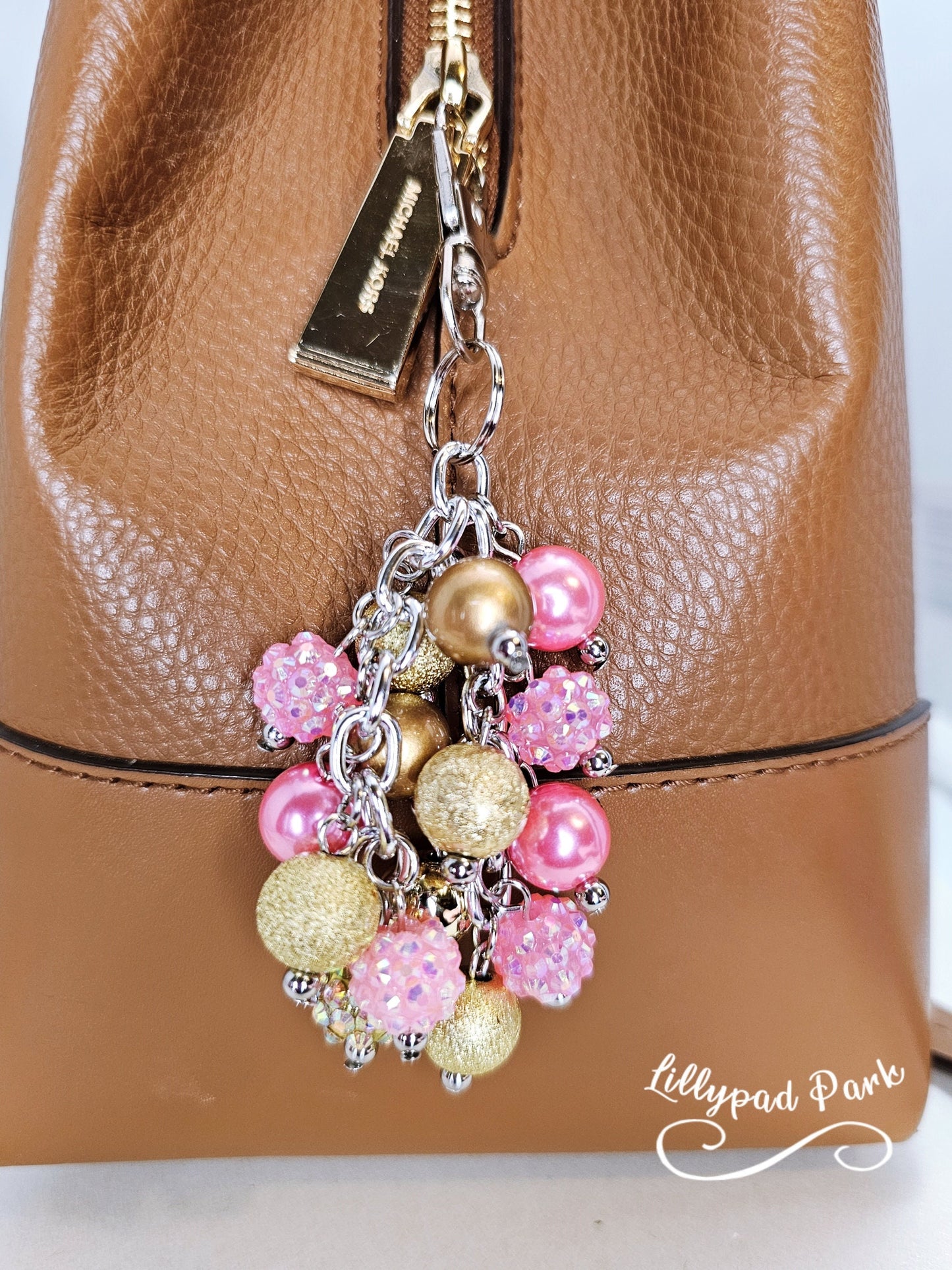 Pink Champagne Mini Purse charm