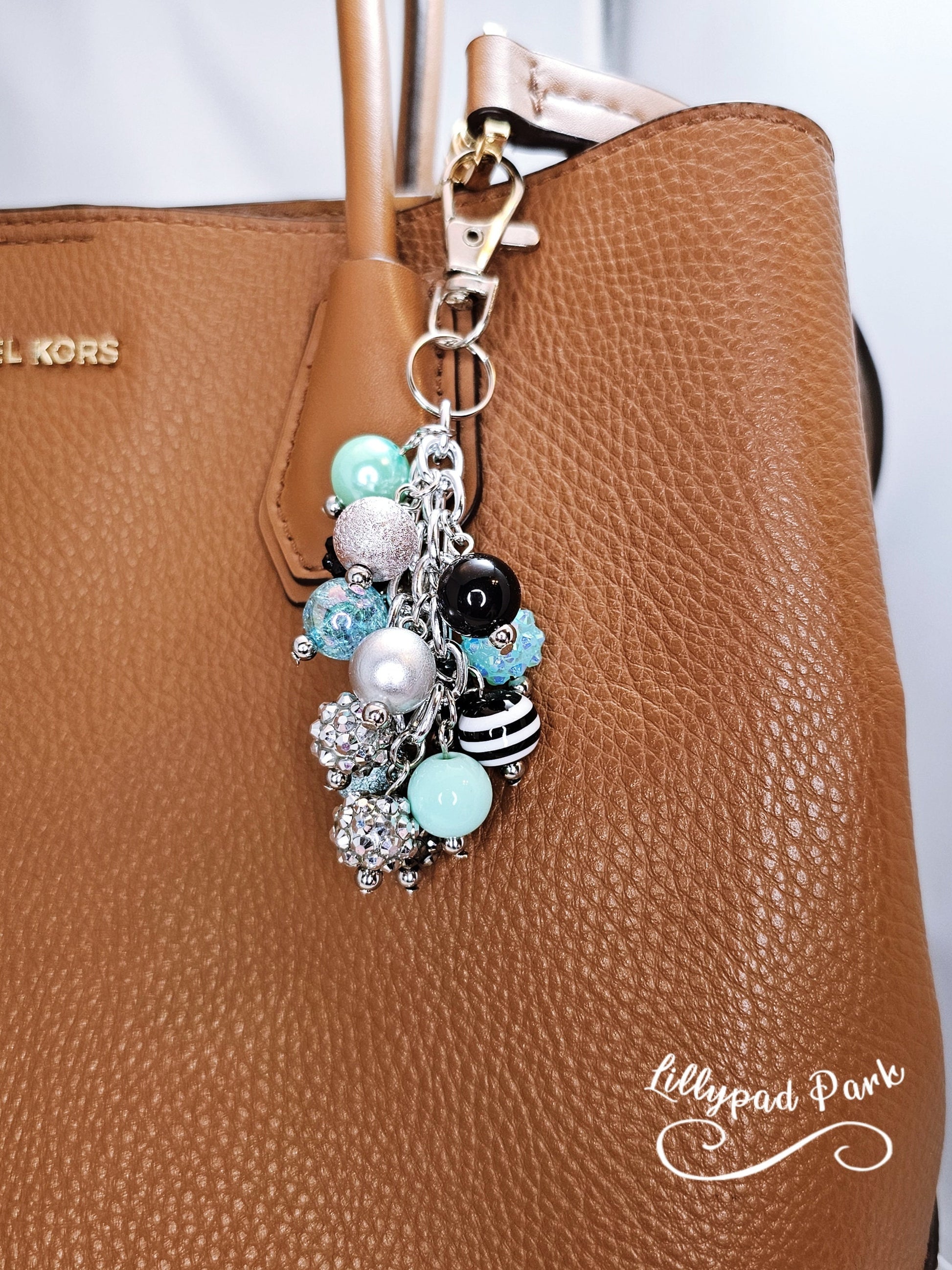 Midnight Teal Mini Purse charm