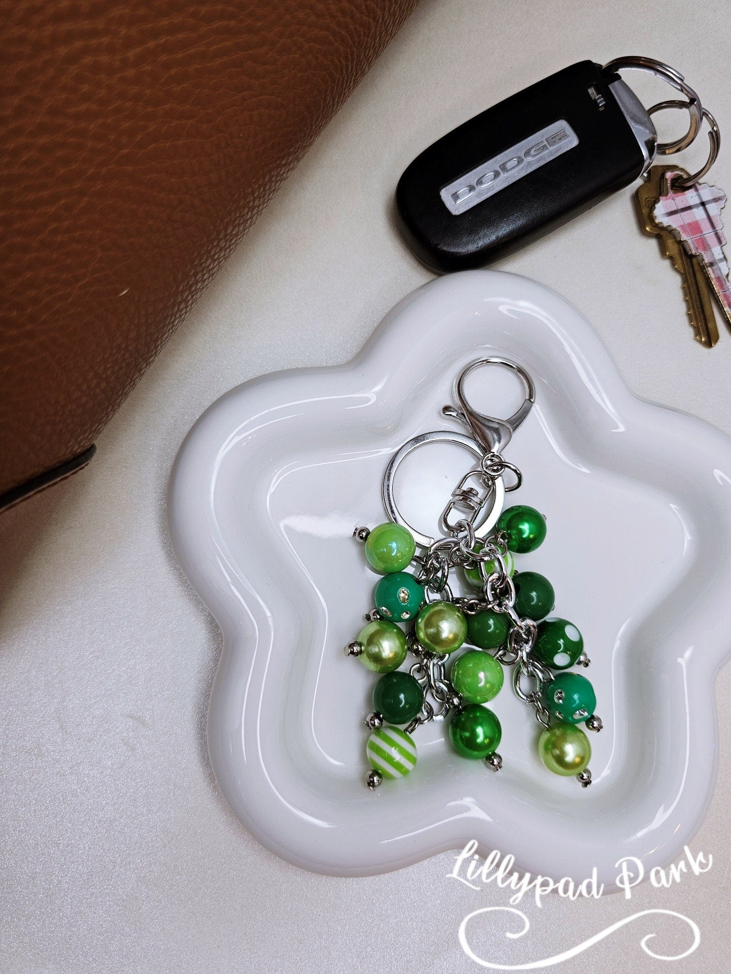 Emerald Green Mini Purse charm