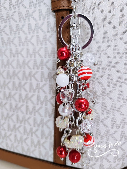 Candy Cane Purse Charm