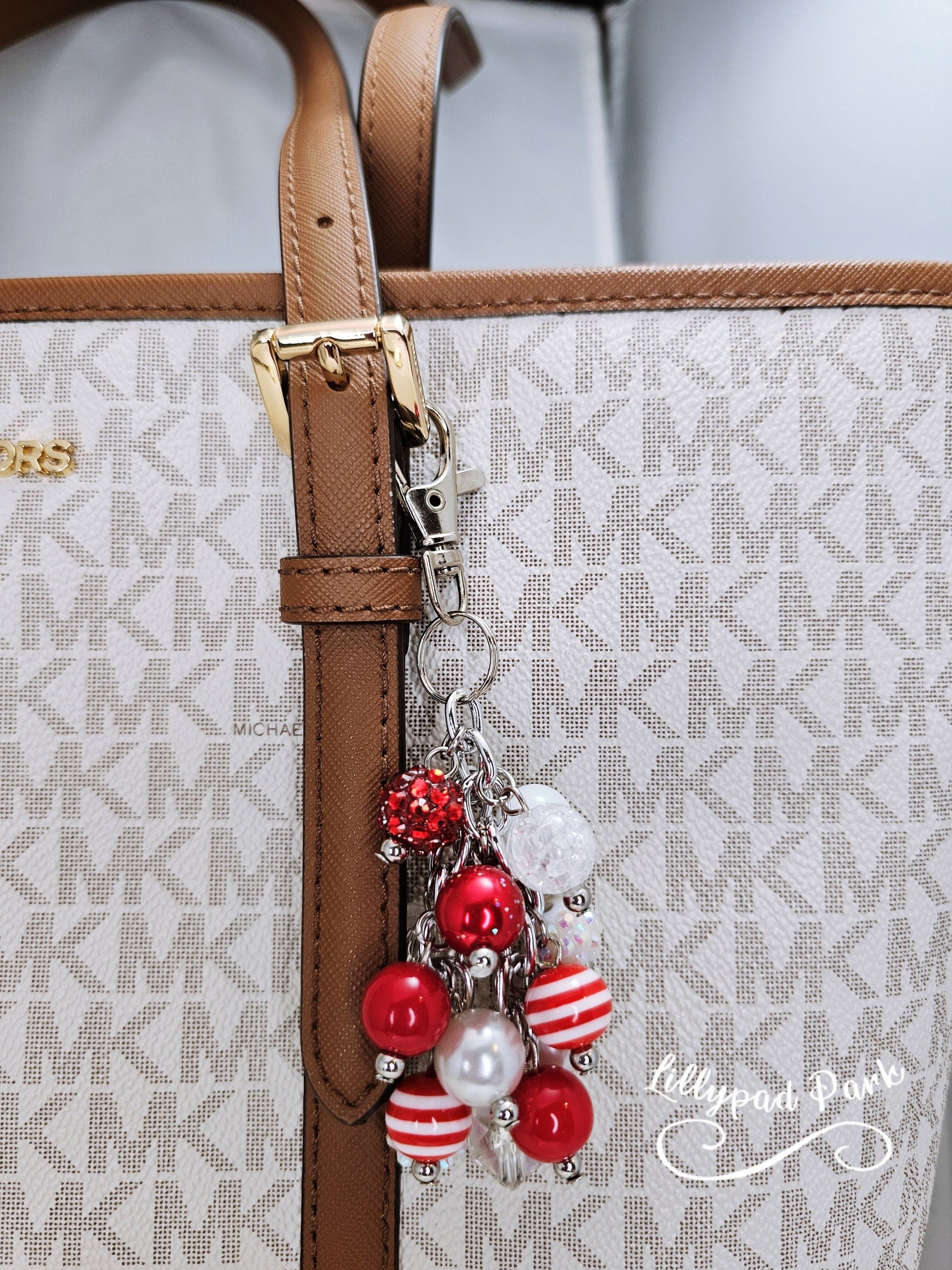 Candy Cane Mini Purse Charm