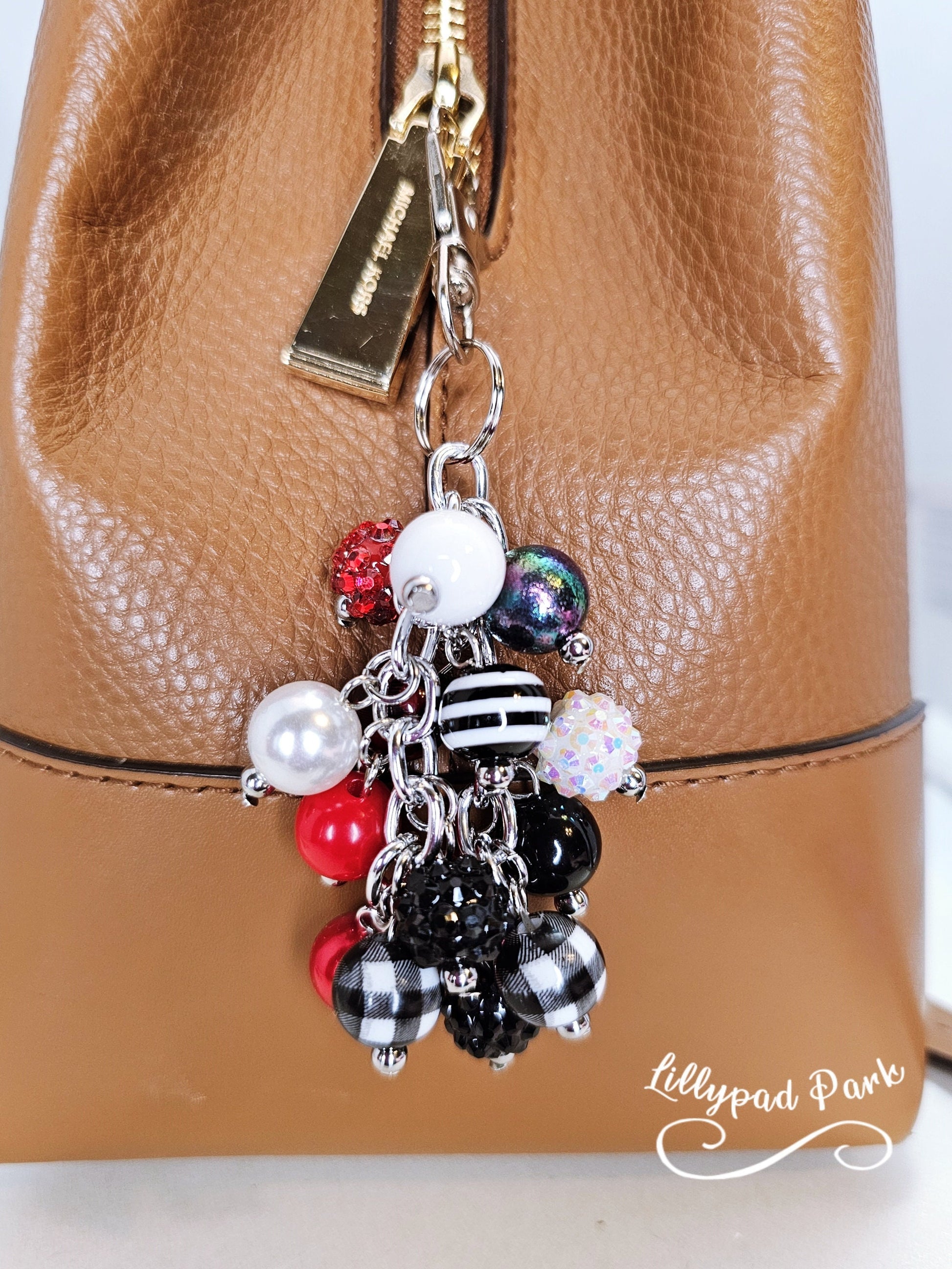 Buffalo Plaid Mini Purse Charm