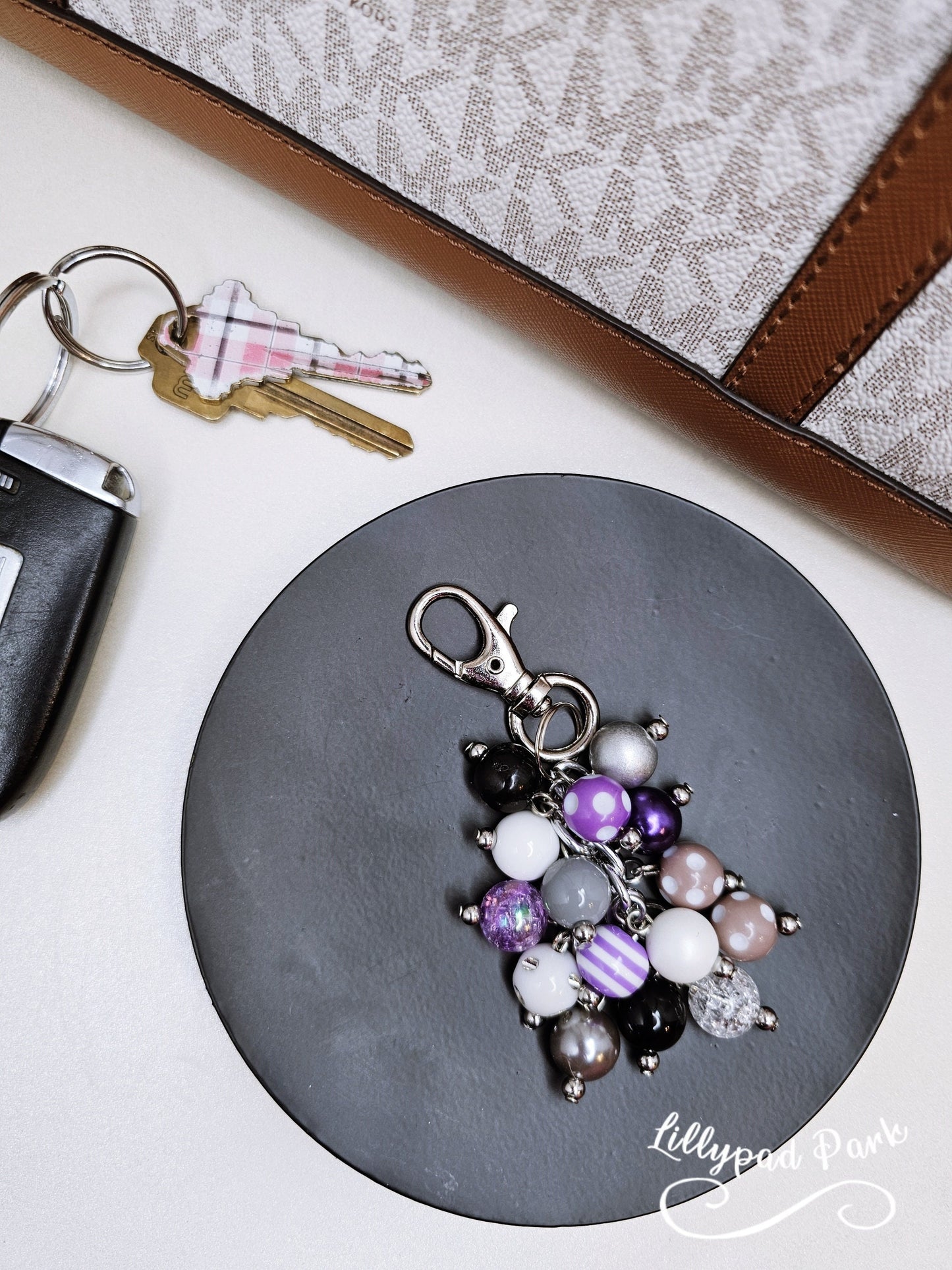 Purple Noir Mini Purse Charm