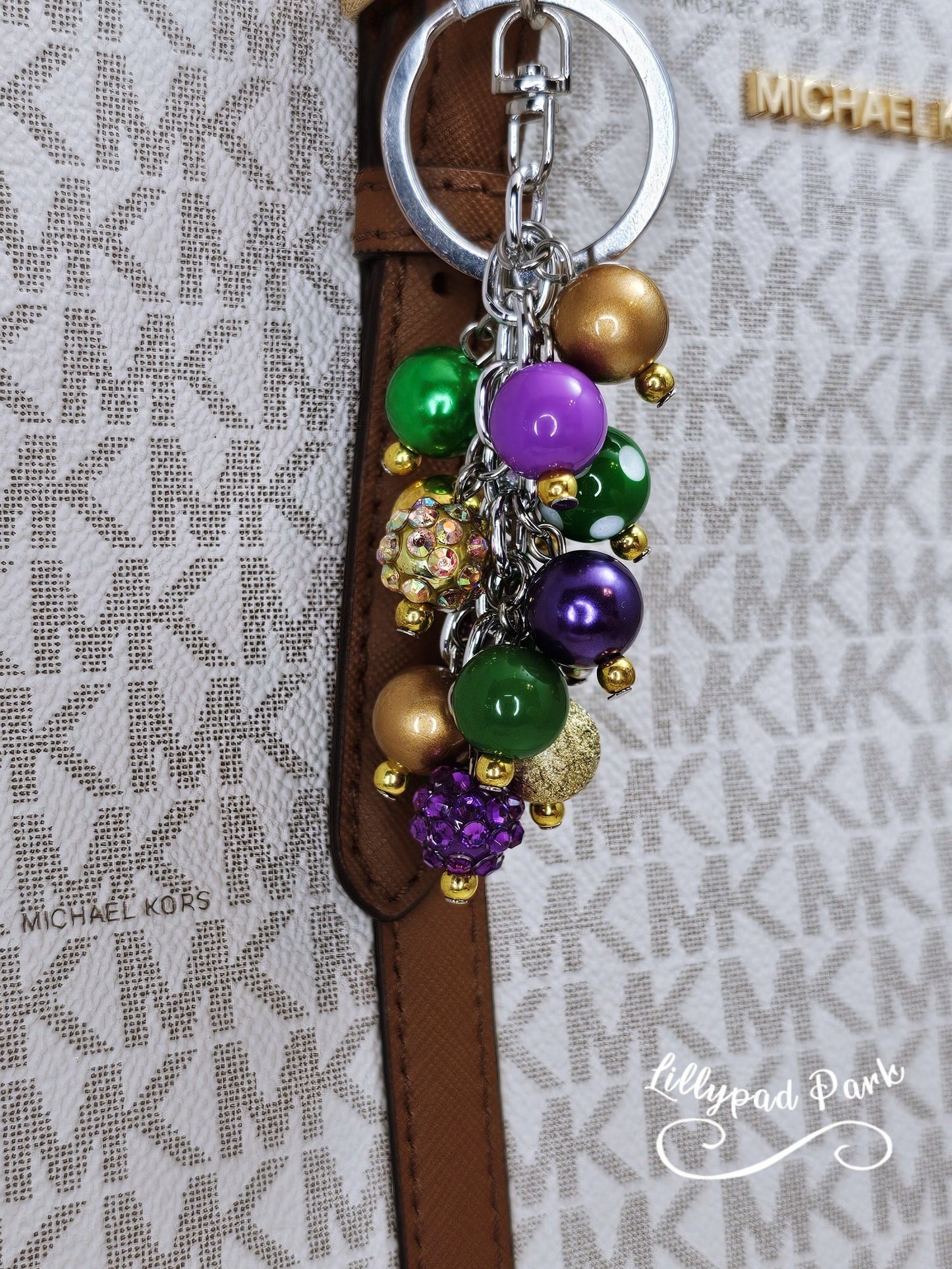 Mardi Gras Mini Purse charm