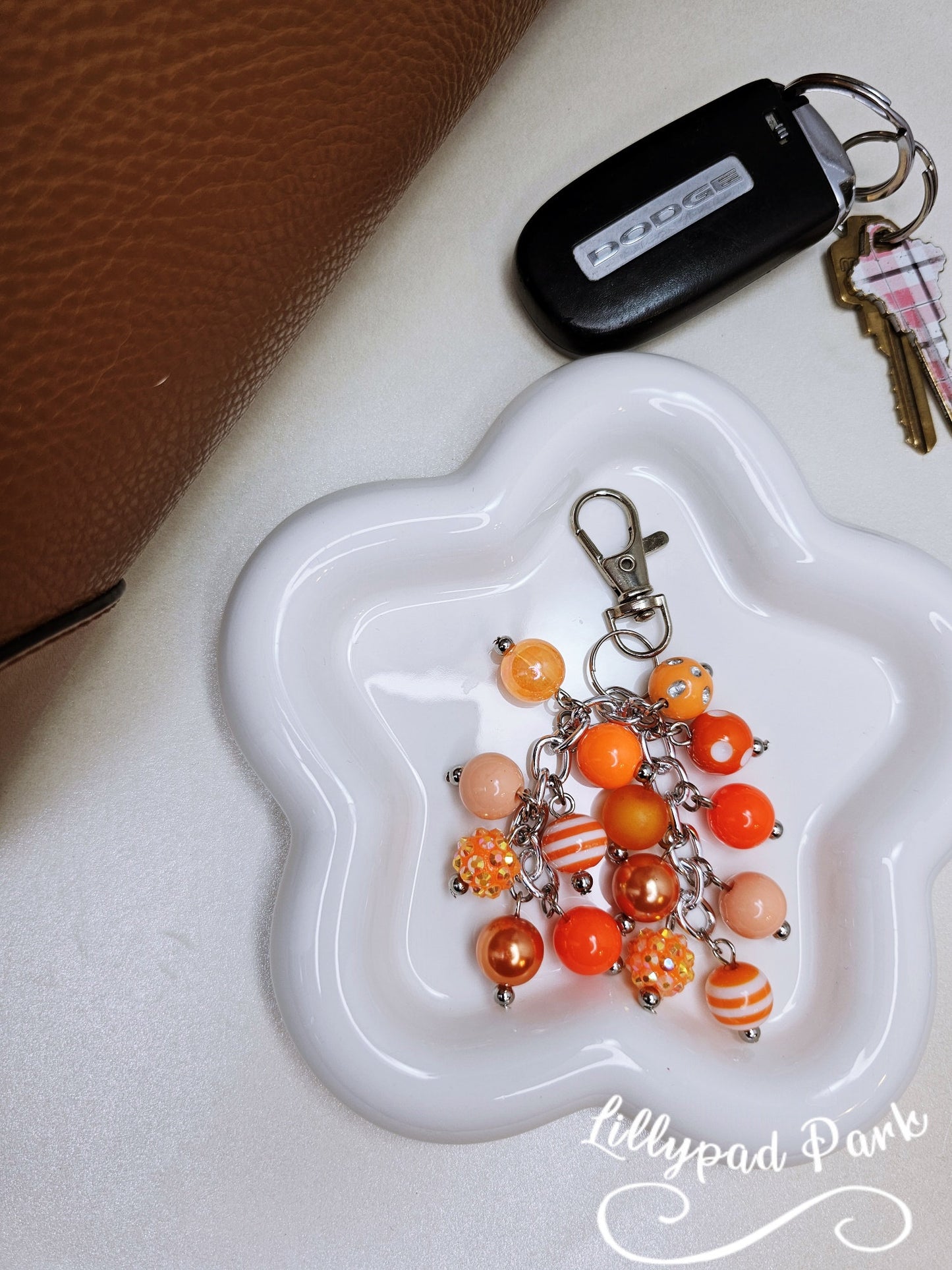 Orange Blossom Mini Purse Charm