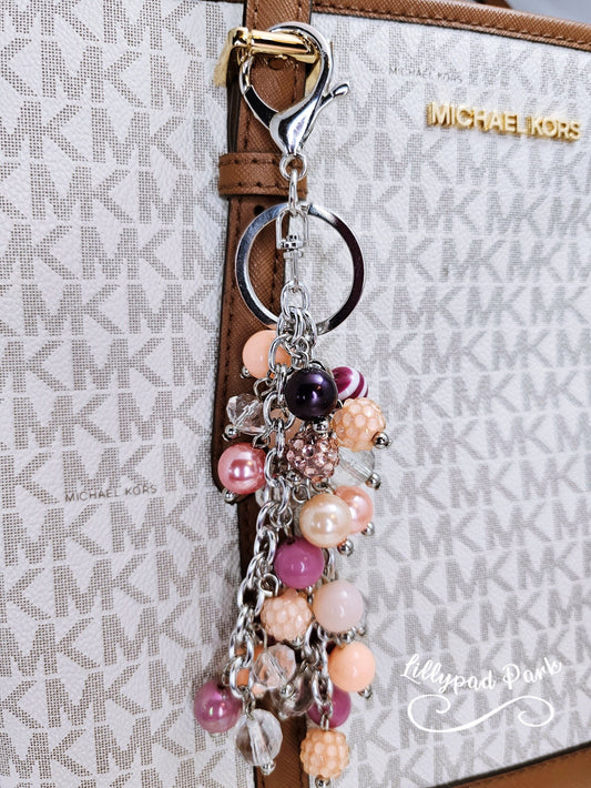 Peach Berry Purse Charm