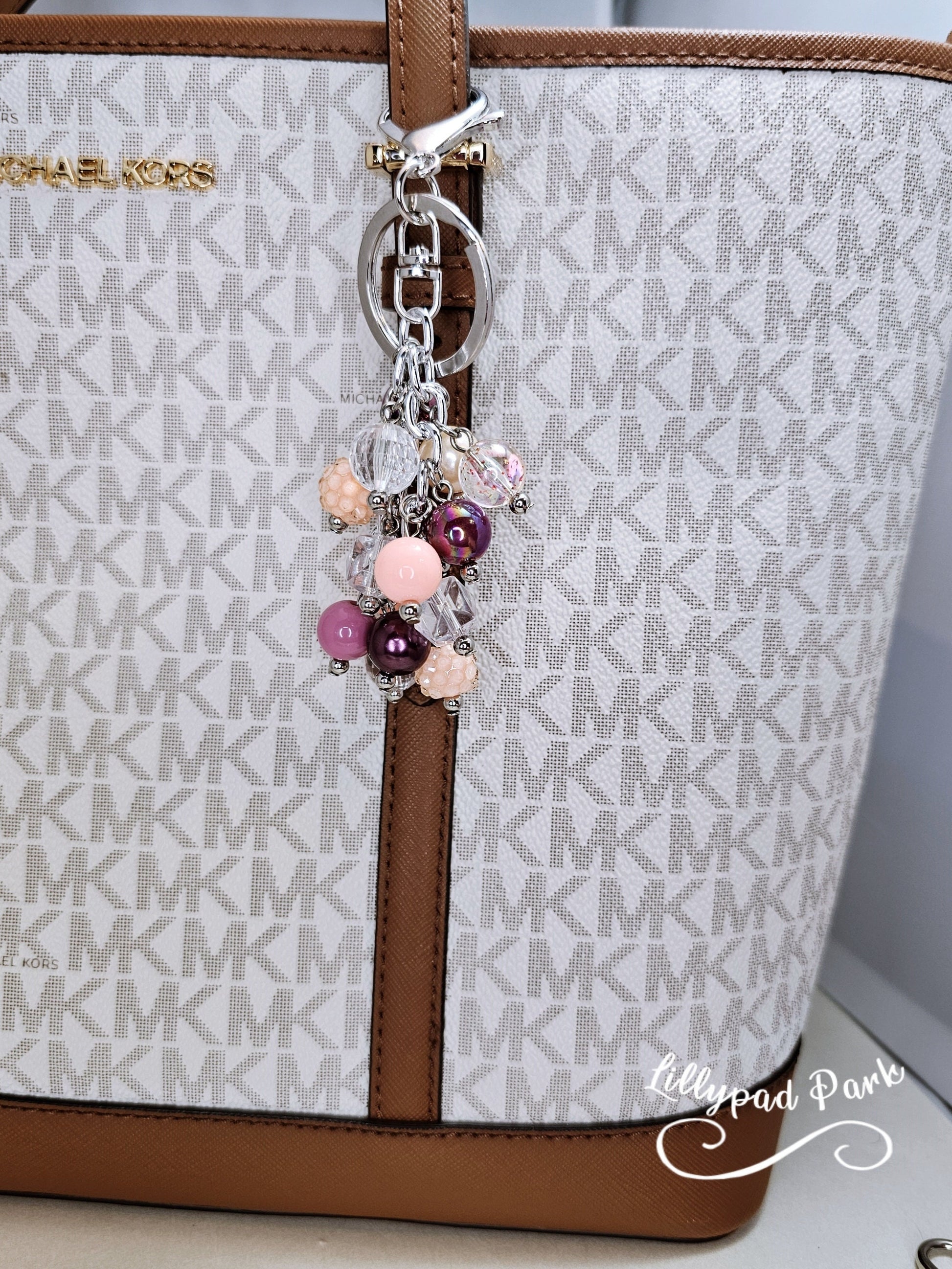 Peach Berry Mini Purse Charm