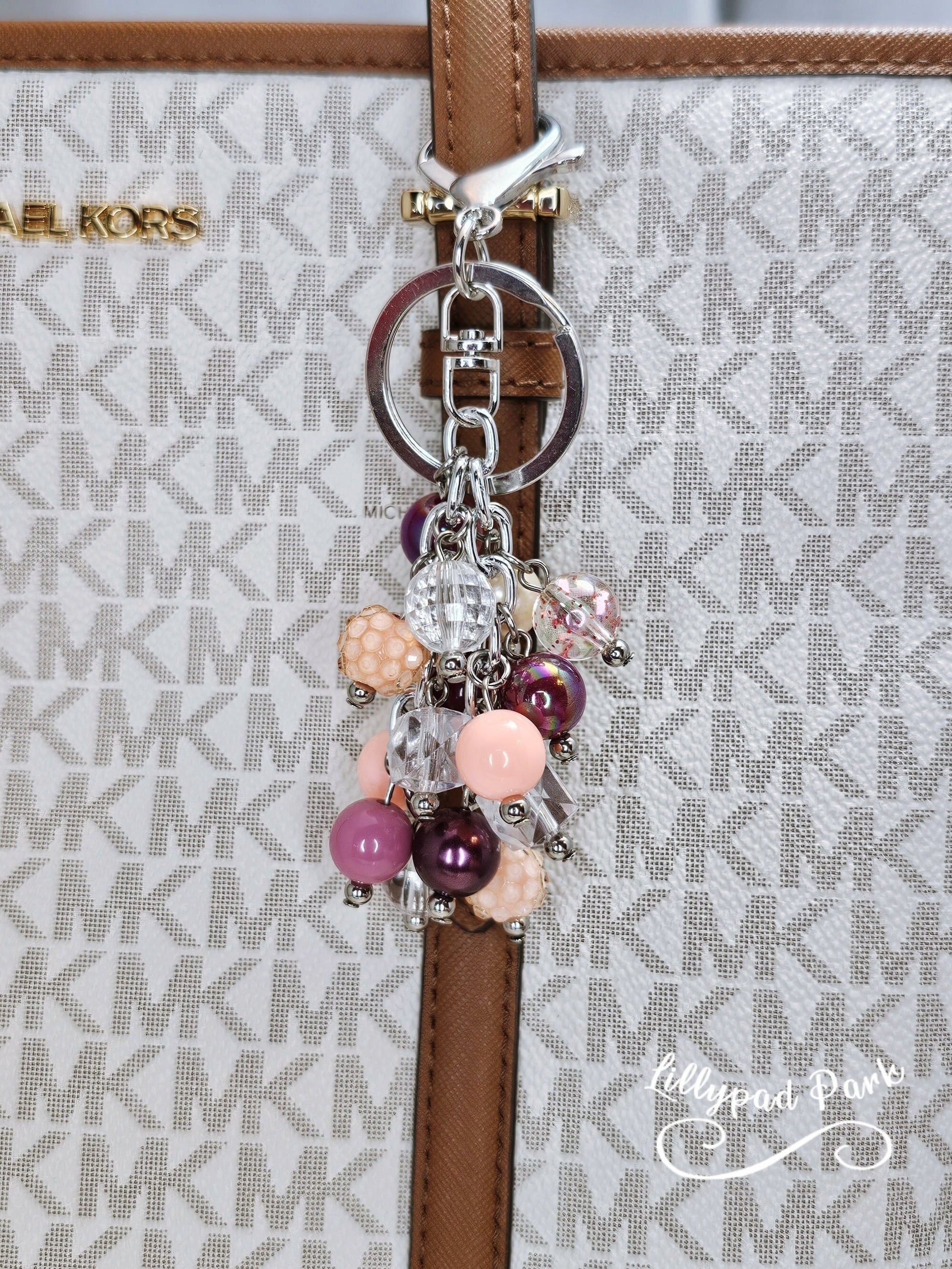 Peach Berry Mini Purse Charm