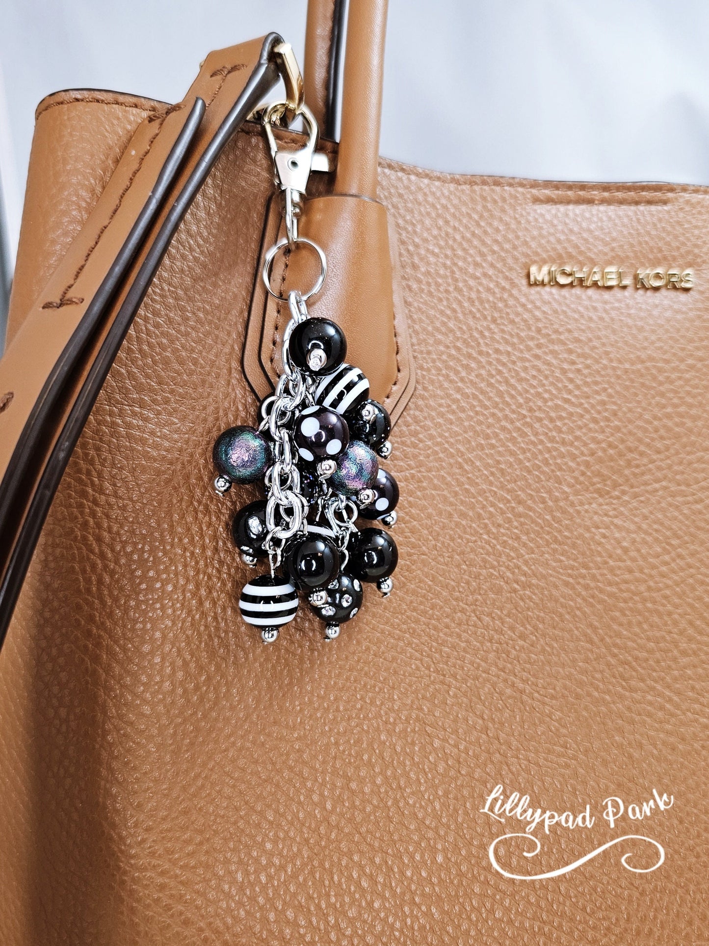 Black Obsidian Mini Purse Charm