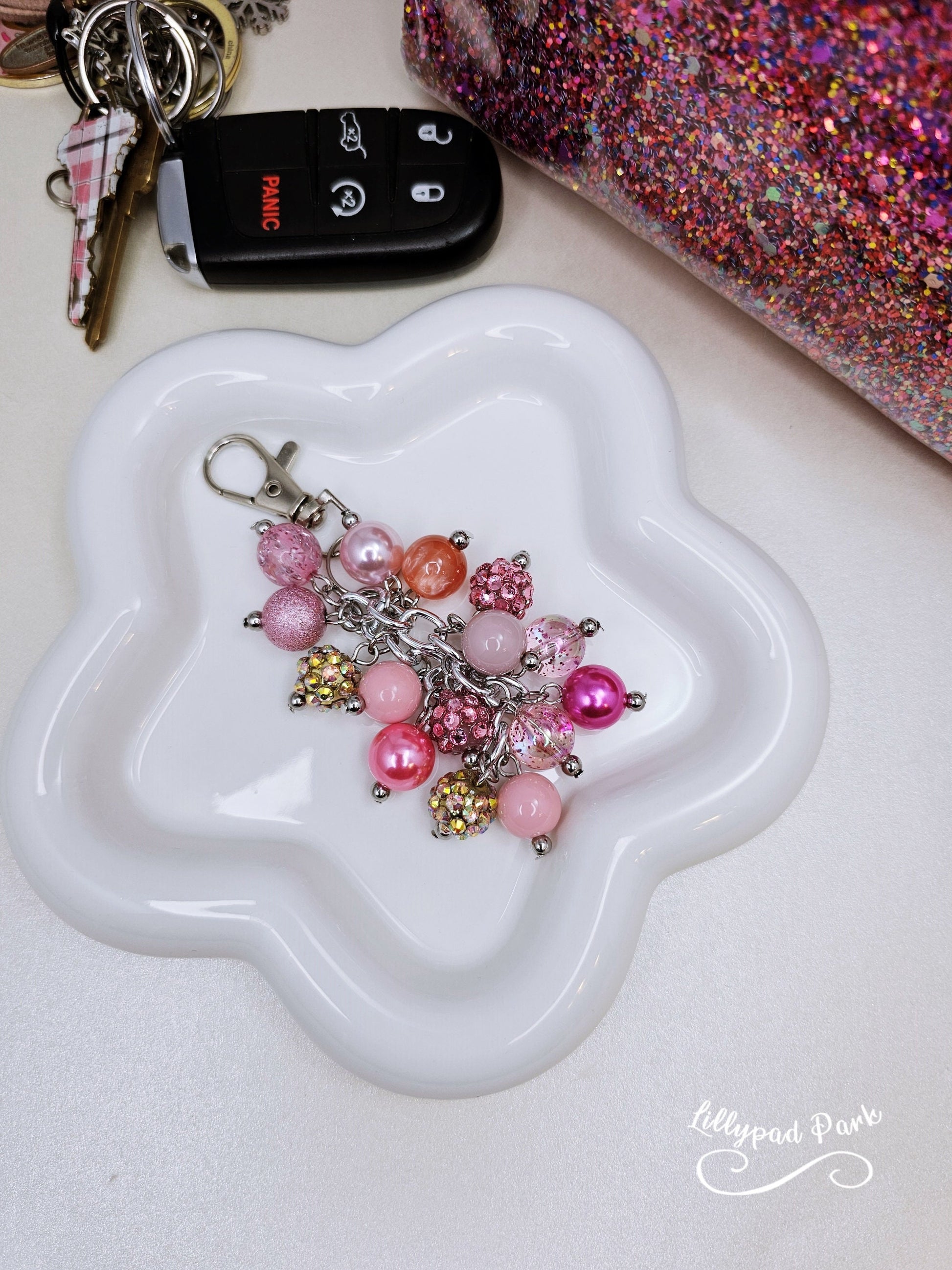 Rose Gold Mini Purse charm