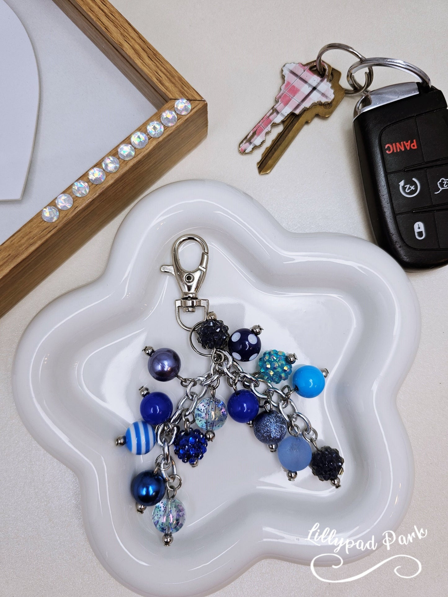 Brilliant Blue Mini Purse charm