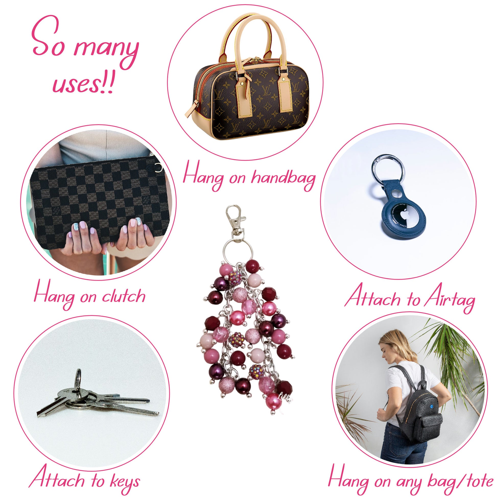 Blue Moonlight Purse Charm